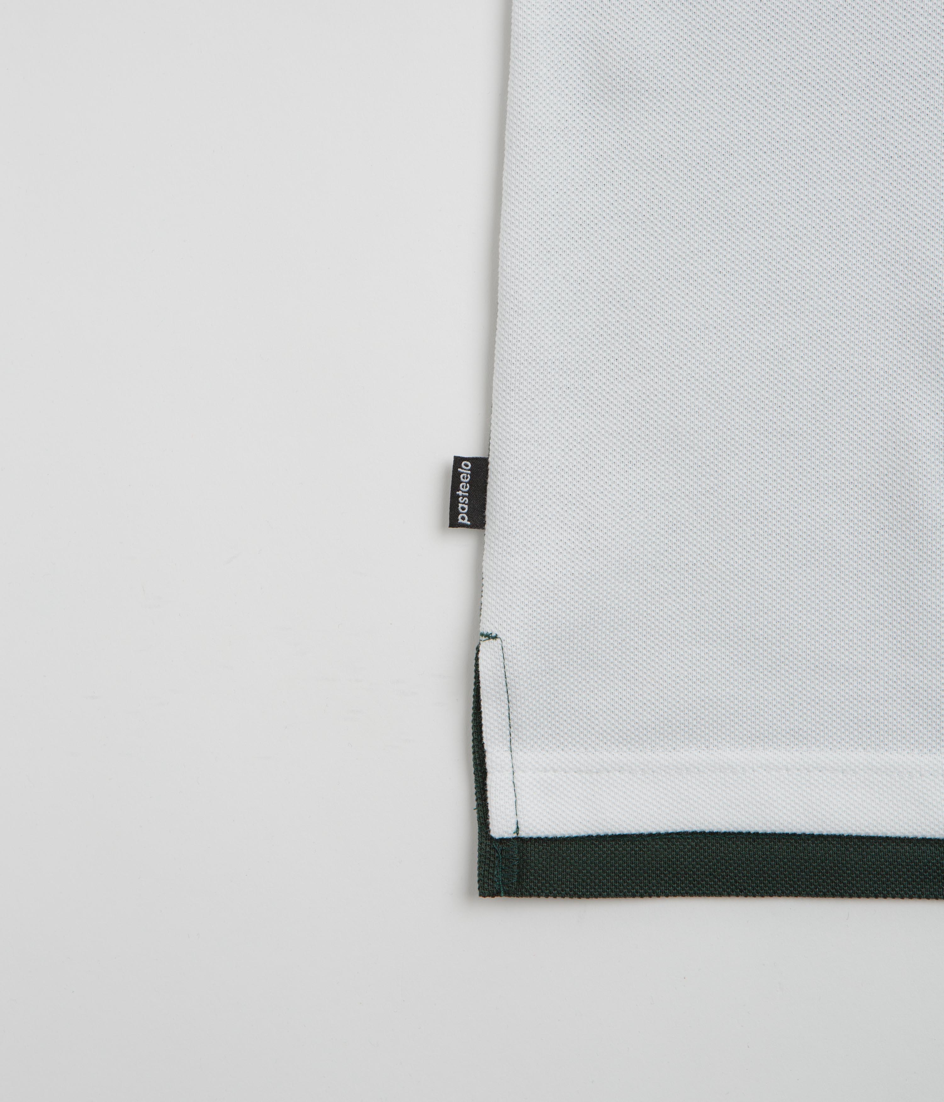 Pasteelo Stripe Polo Shirt - Forest / White