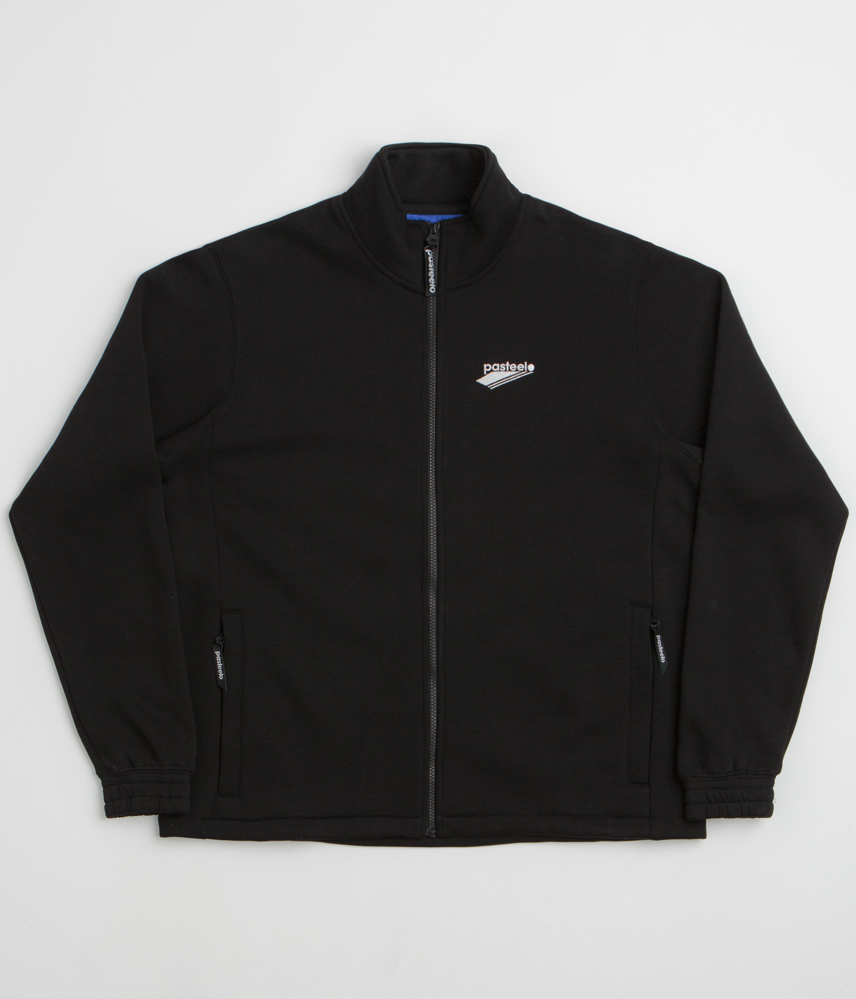 Pasteelo Zip Up Trainer Sweatshirt - Black
