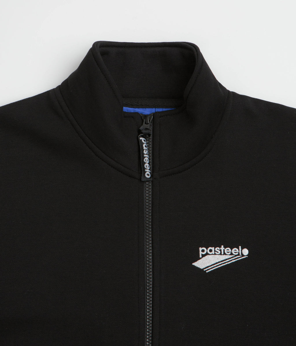 Pasteelo Zip Up Trainer Sweatshirt - Black