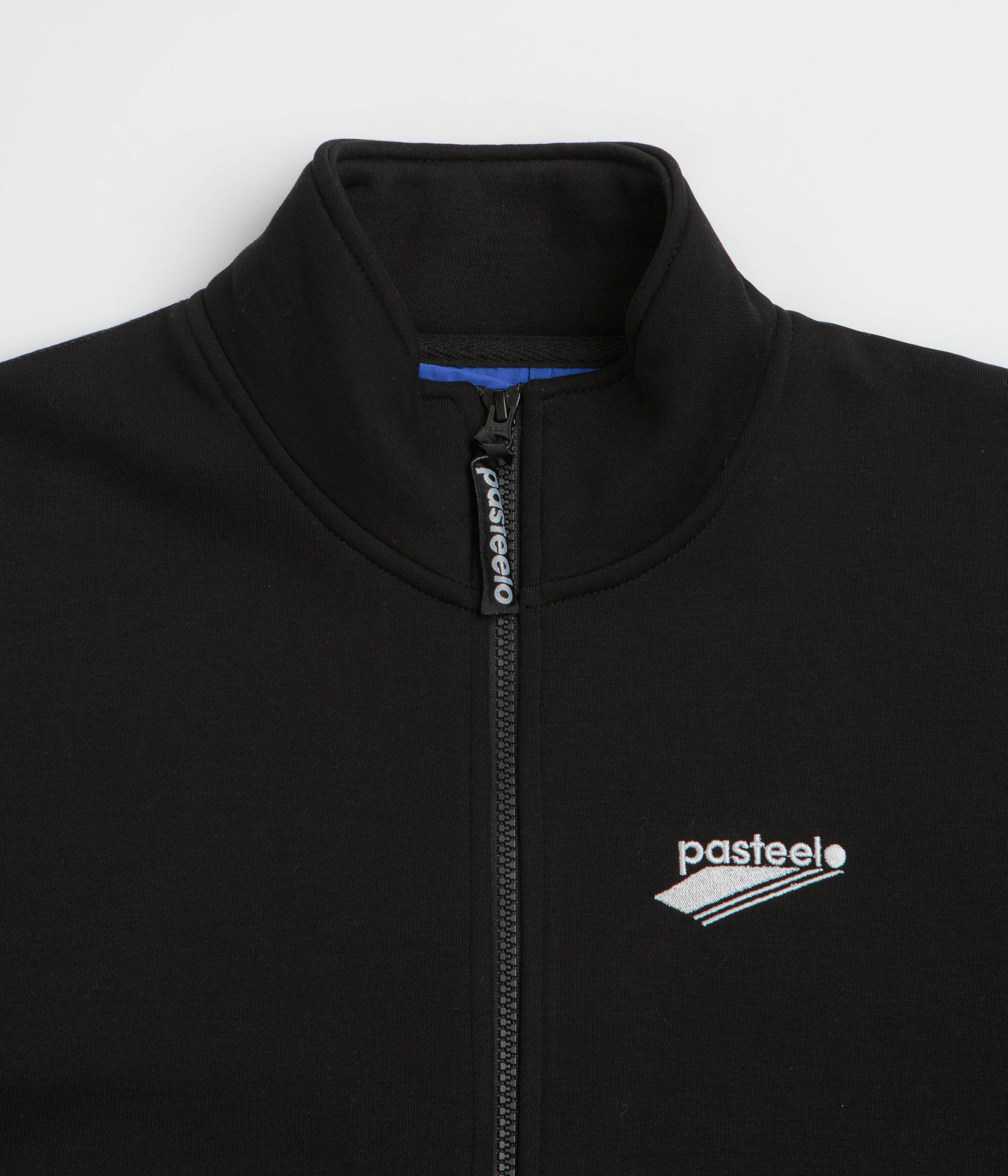 Pasteelo Zip Up Trainer Sweatshirt - Black
