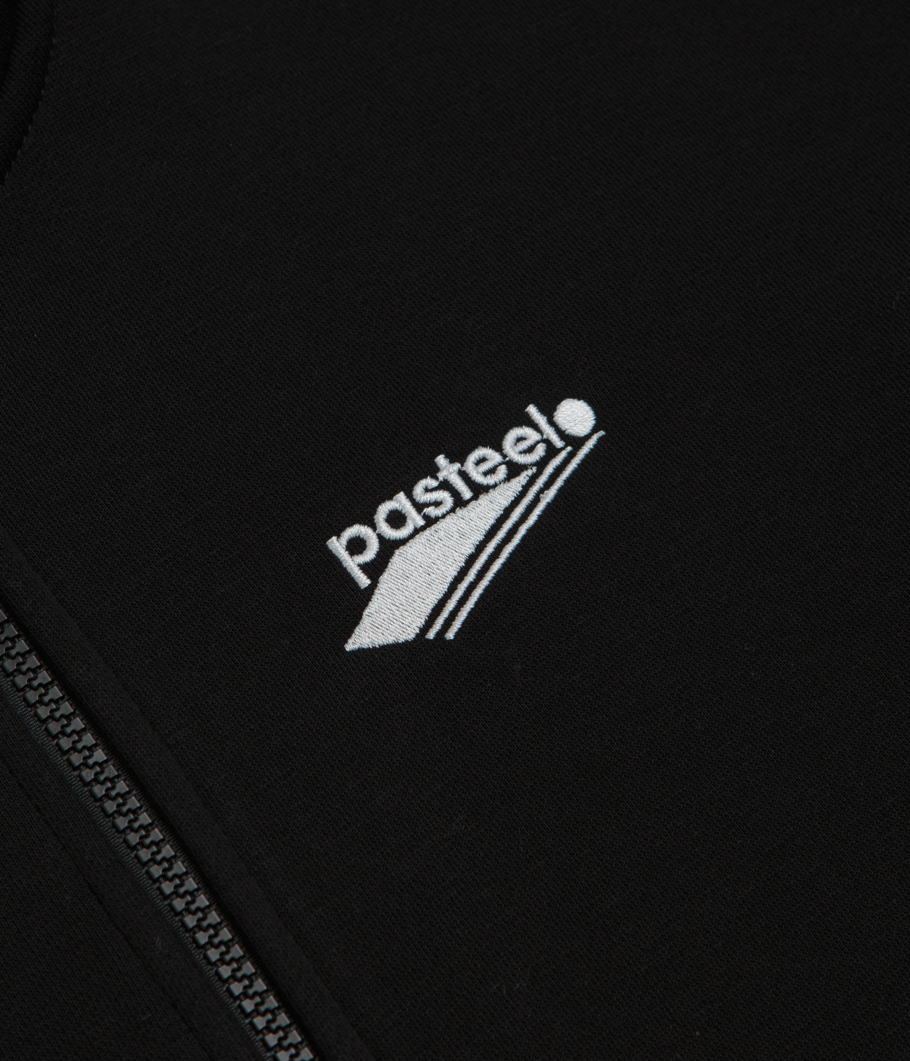 Pasteelo Zip Up Trainer Sweatshirt - Black