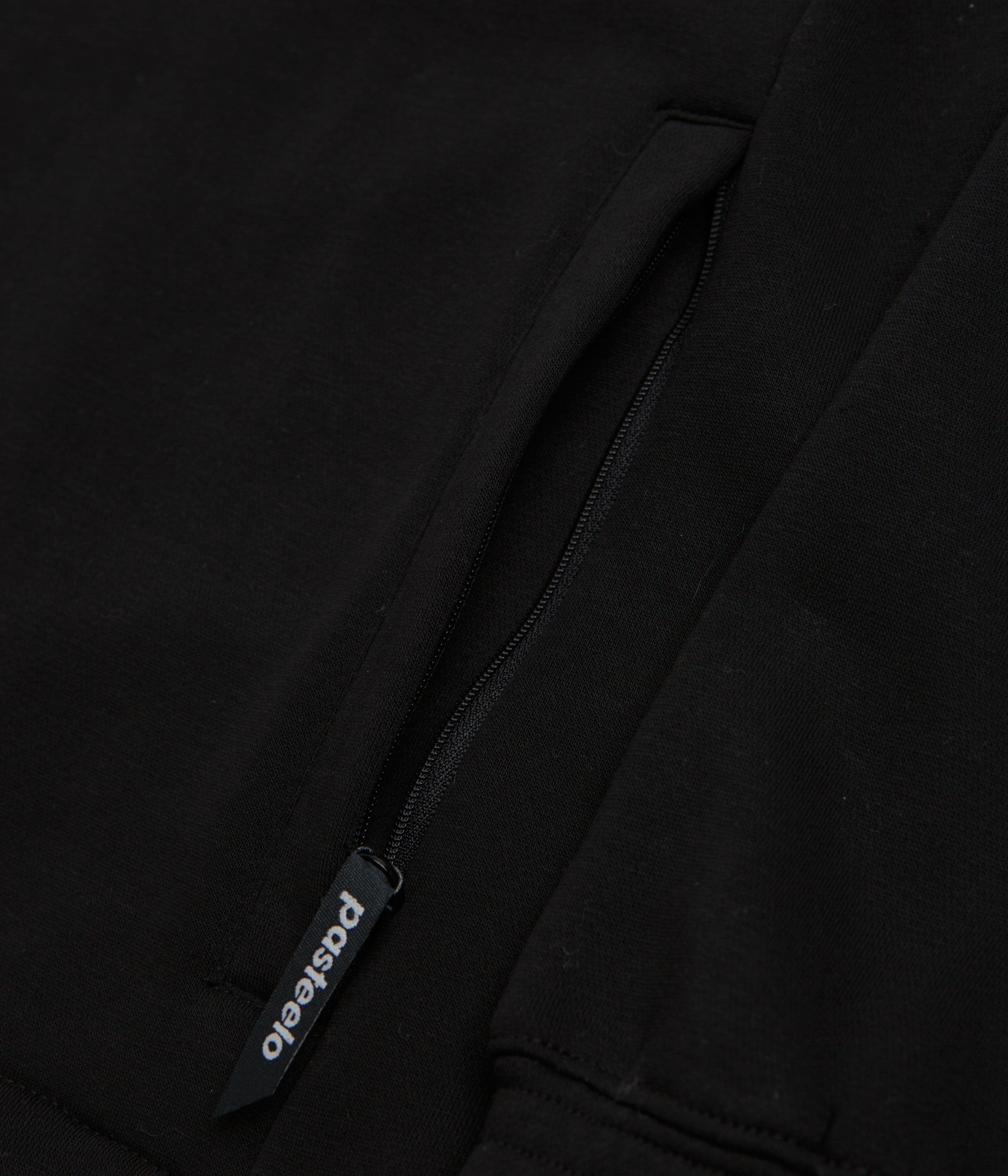 Pasteelo Zip Up Trainer Sweatshirt - Black
