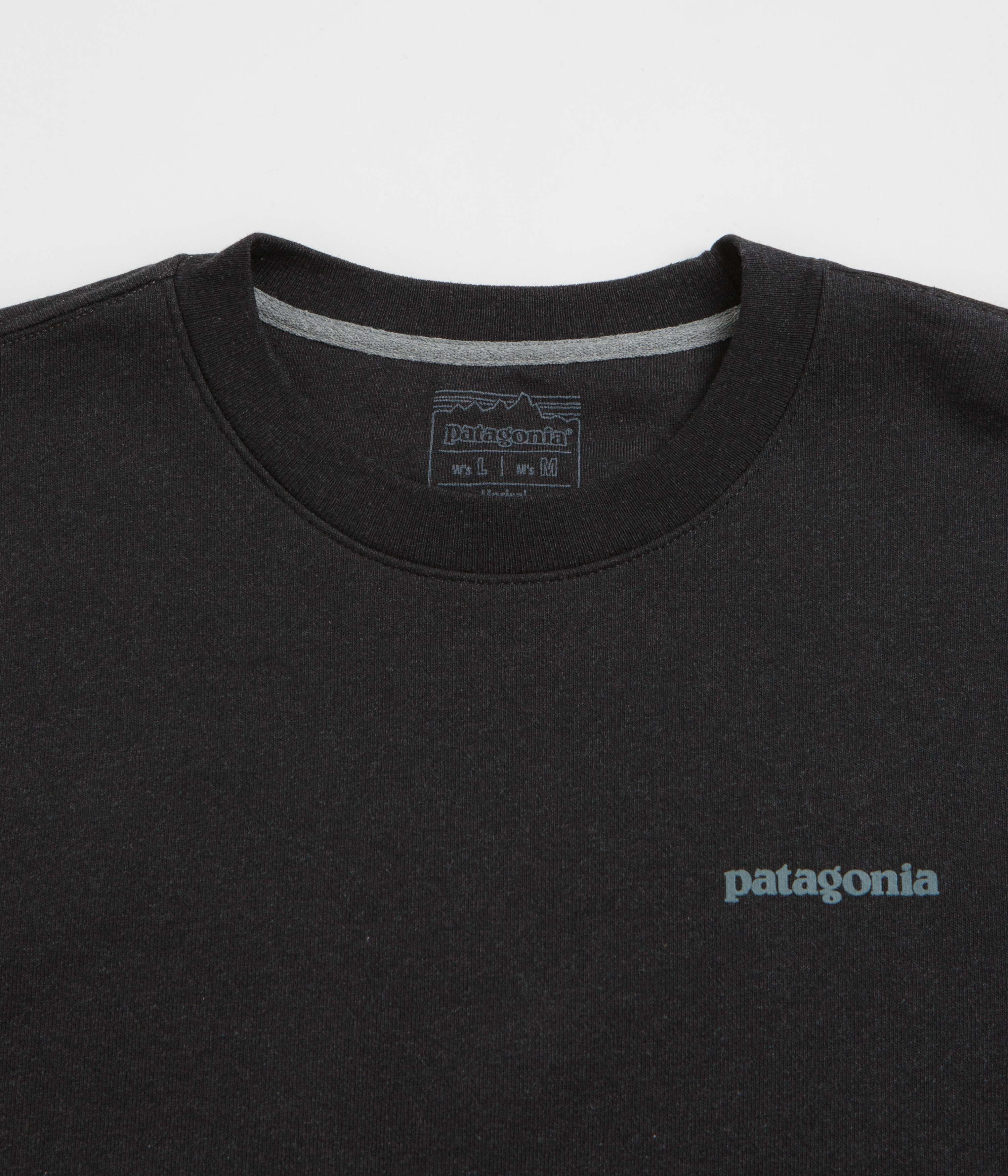 Patagonia Fitz Roy Icon Uprisal Crewneck Sweatshirt - Ink Black