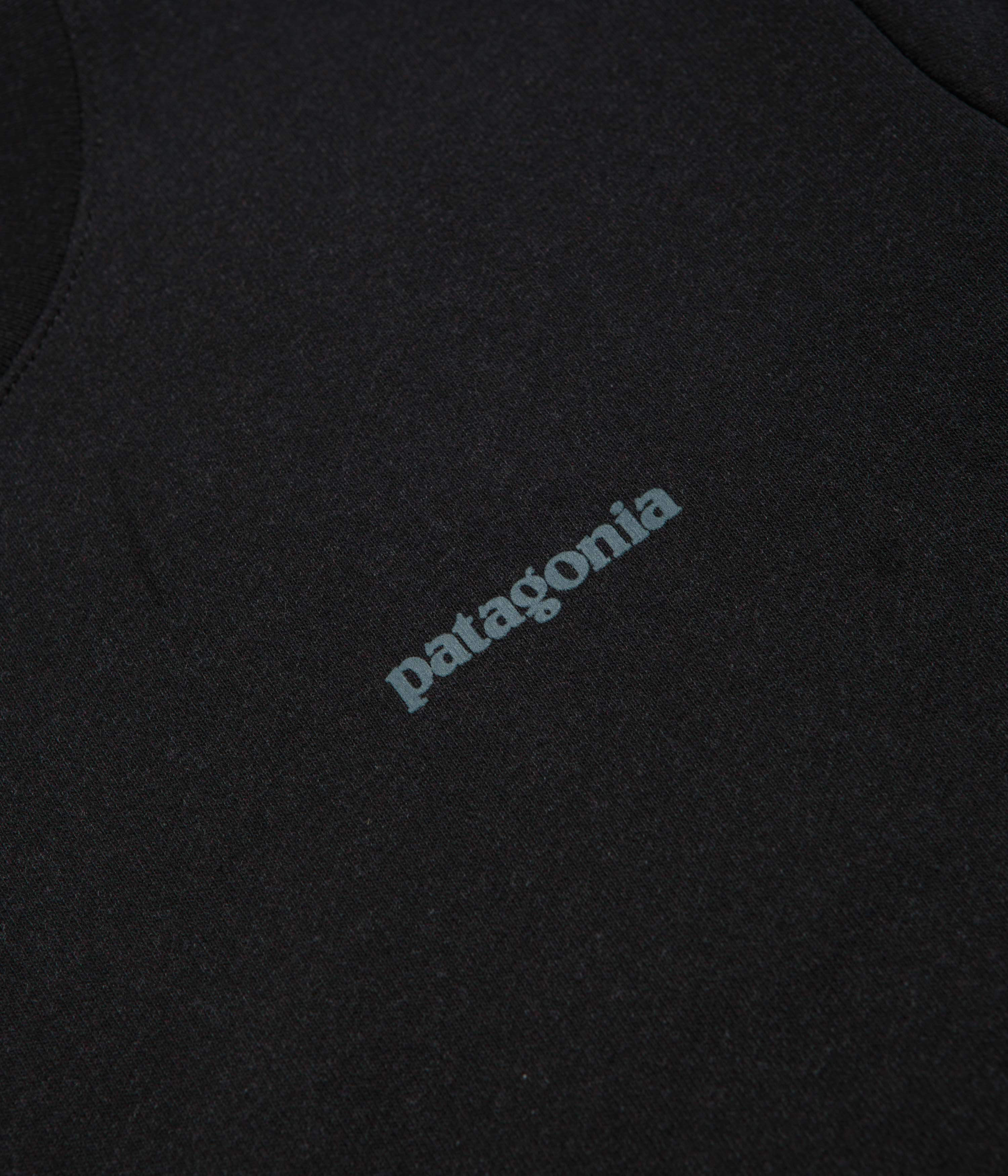 Patagonia Fitz Roy Icon Uprisal Crewneck Sweatshirt - Ink Black