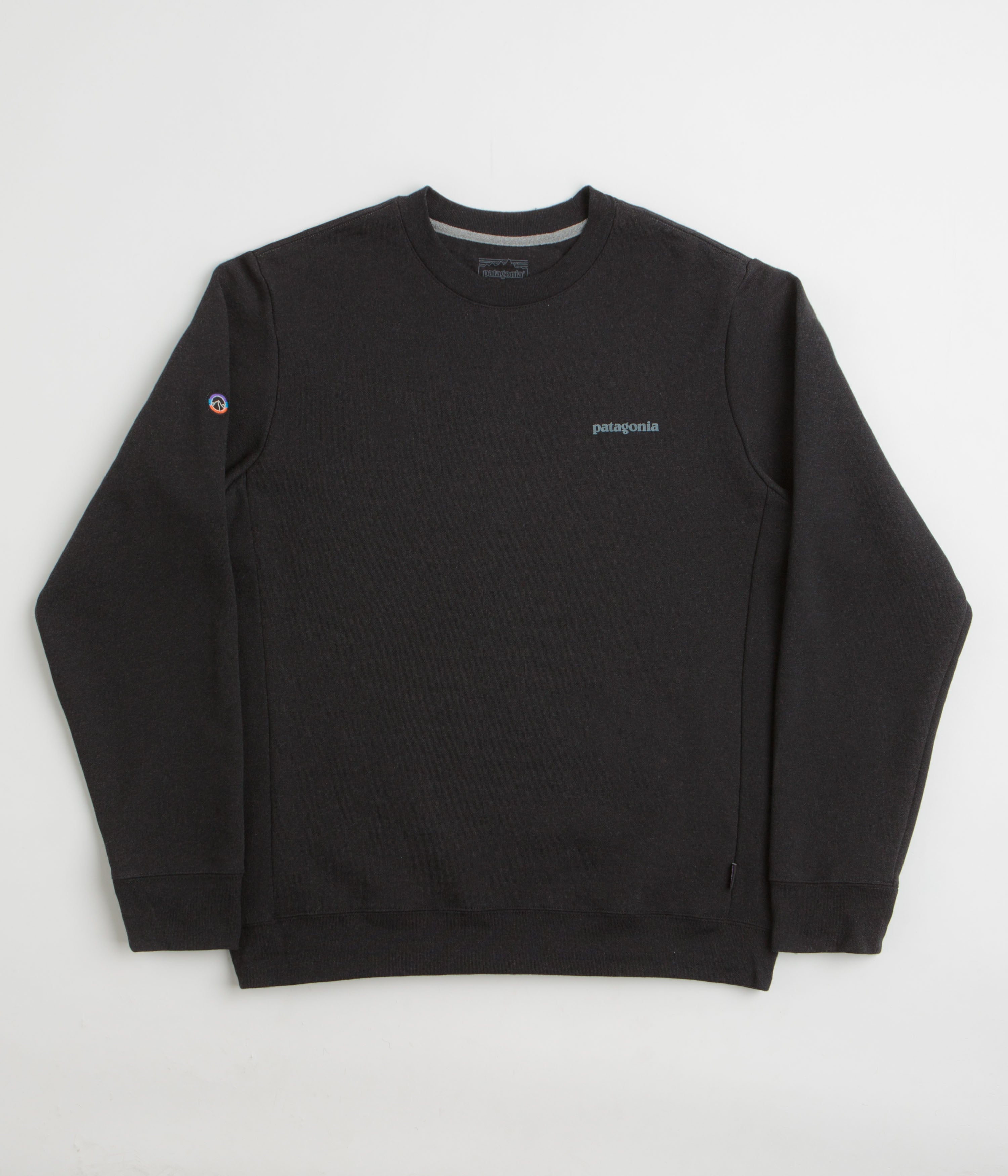 Patagonia Fitz Roy Icon Uprisal Crewneck Sweatshirt - Ink Black
