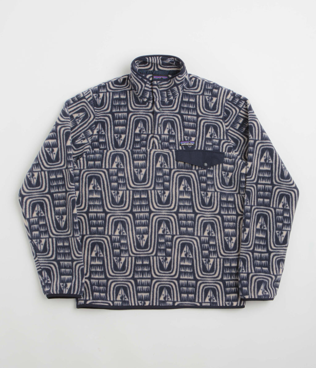 Patagonia Lightweight Synchilla Snap-T Fleece - Flow: Sunken Blue
