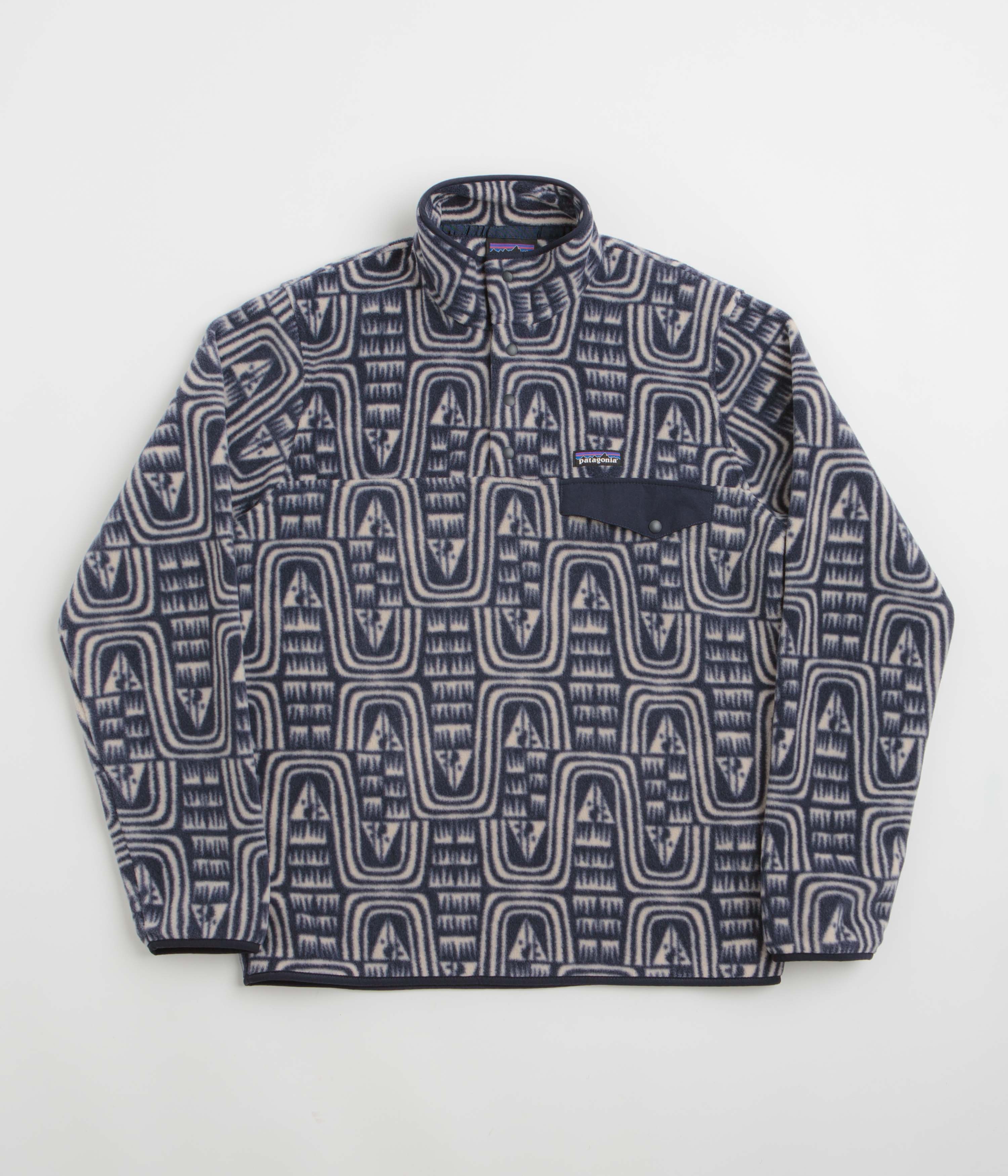 Patagonia Lightweight Synchilla Snap-T Fleece - Flow: Sunken Blue