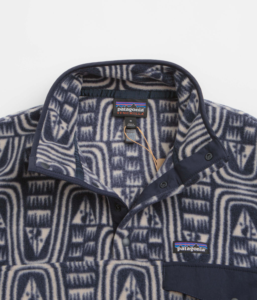 Patagonia Lightweight Synchilla Snap-T Fleece - Flow: Sunken Blue