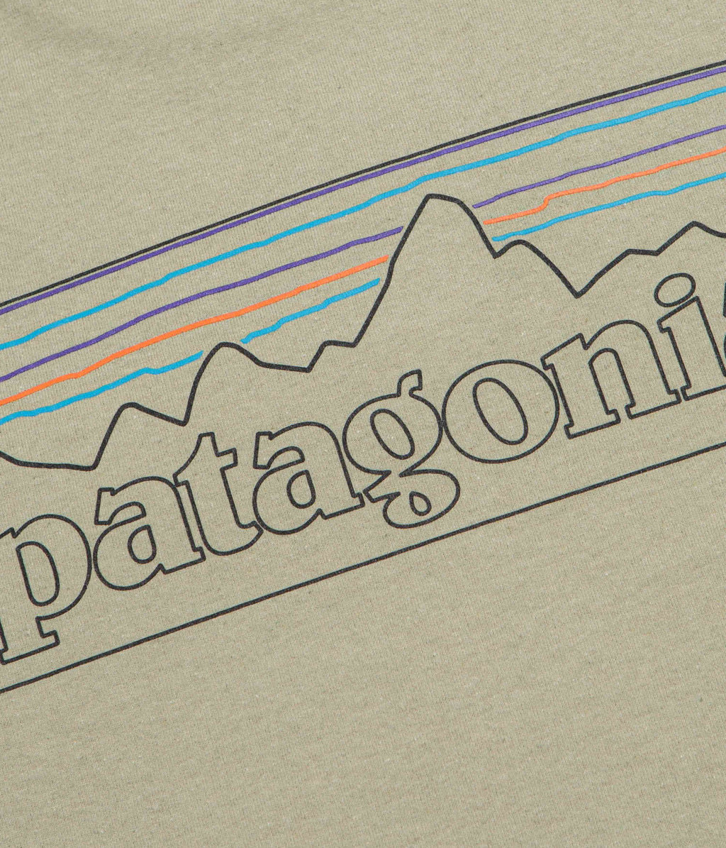 Patagonia P-6 Logo Responsibili-Tee Long Sleeve T-Shirt - P-6 Outline: Gumtree Green