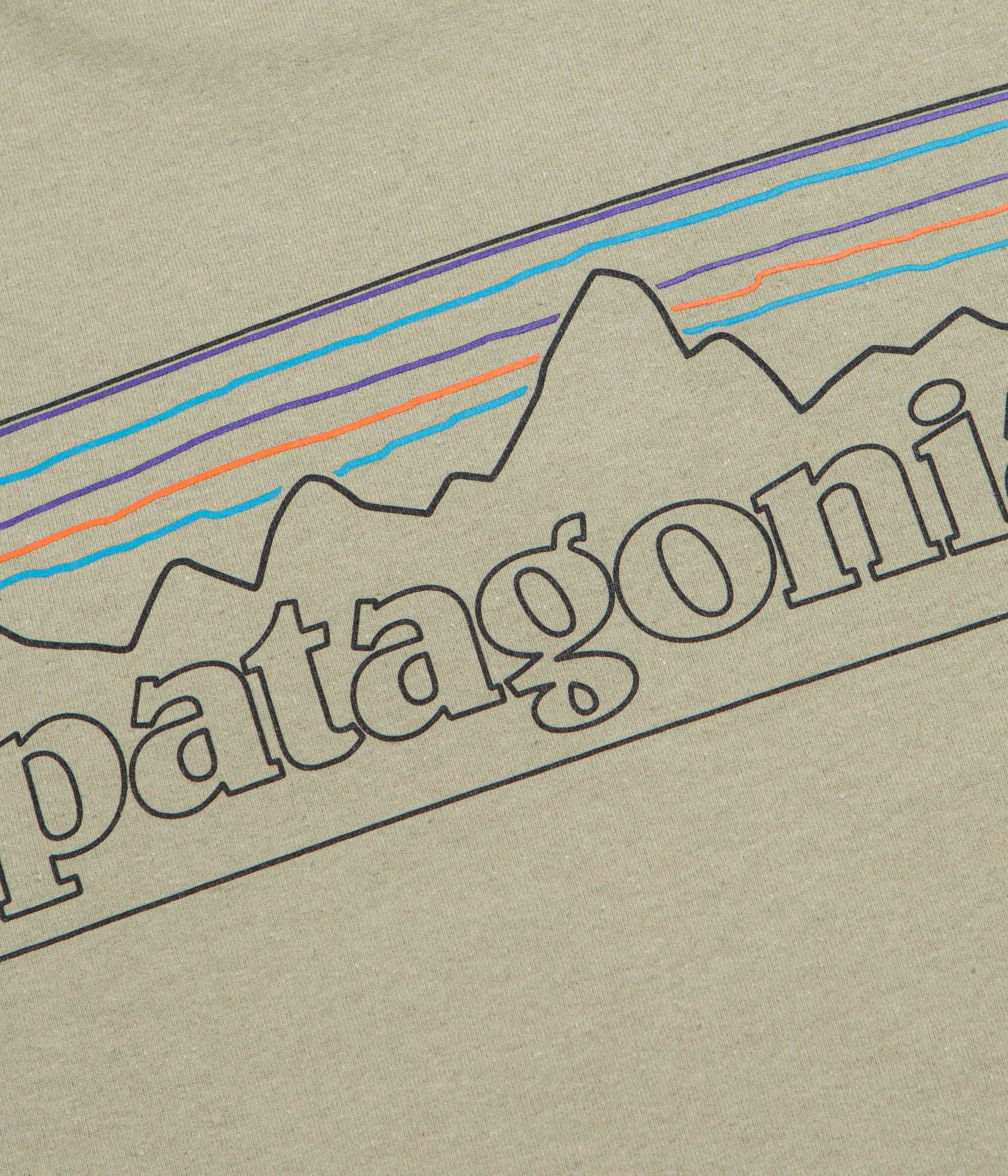 Patagonia P-6 Logo Responsibili-Tee Long Sleeve T-Shirt - P-6 Outline: Gumtree Green