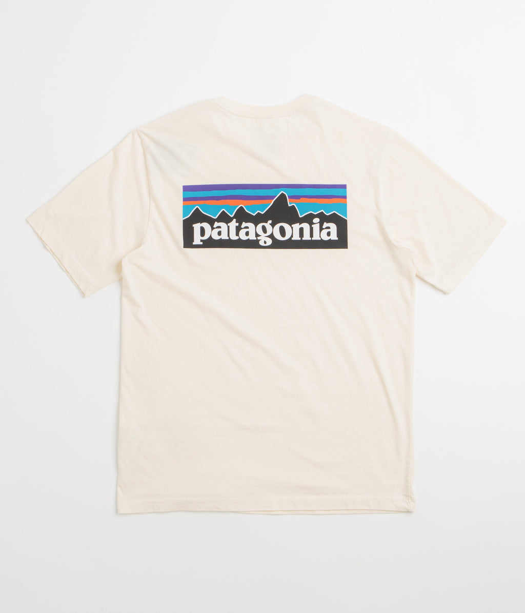 Patagonia P-6 Logo T-Shirt - Undyed Natural