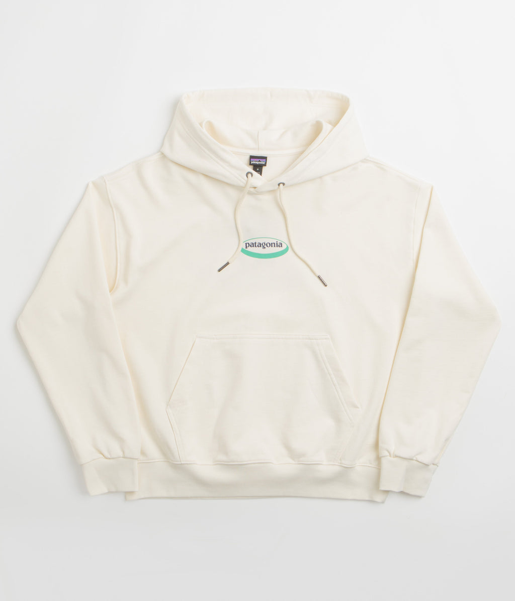 Patagonia Womens 95 Oval Logo Daily Hoodie - Wool White