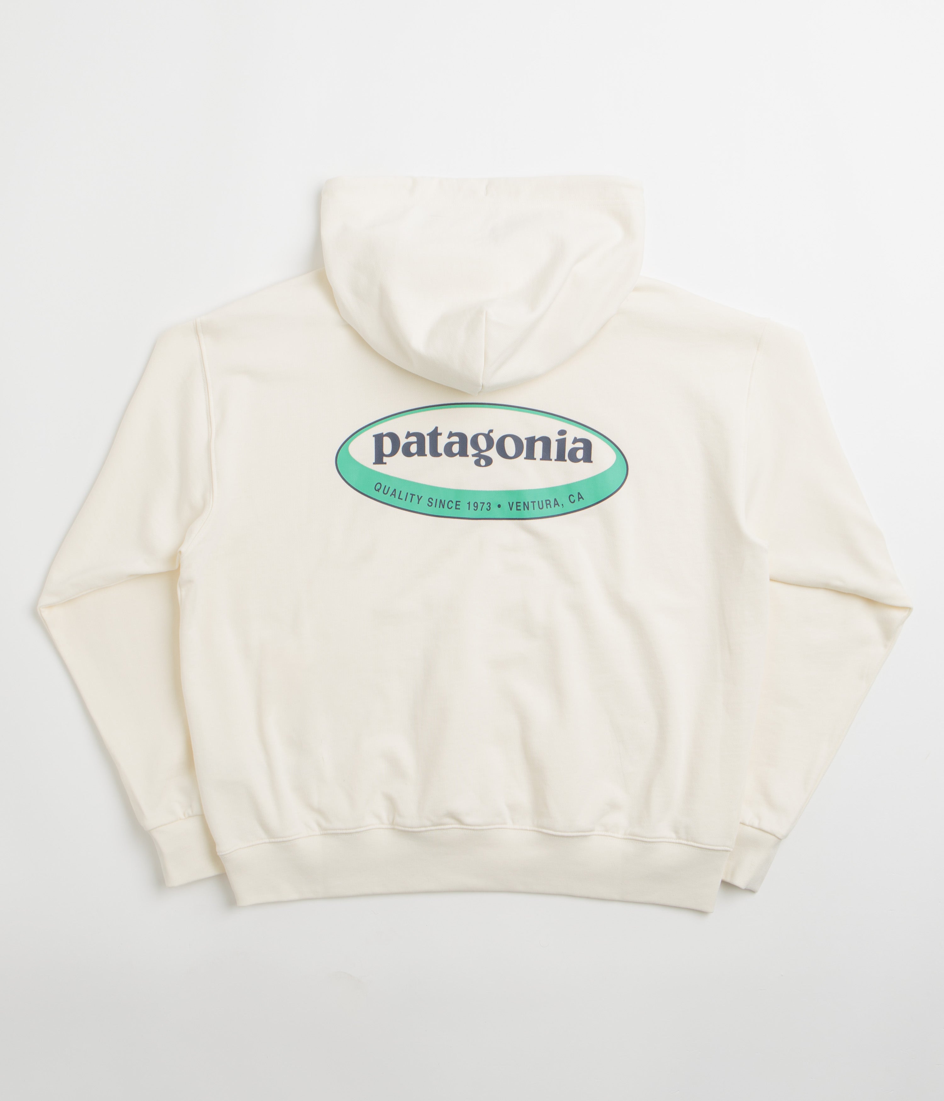 Patagonia Womens 95 Oval Logo Daily Hoodie - Wool White