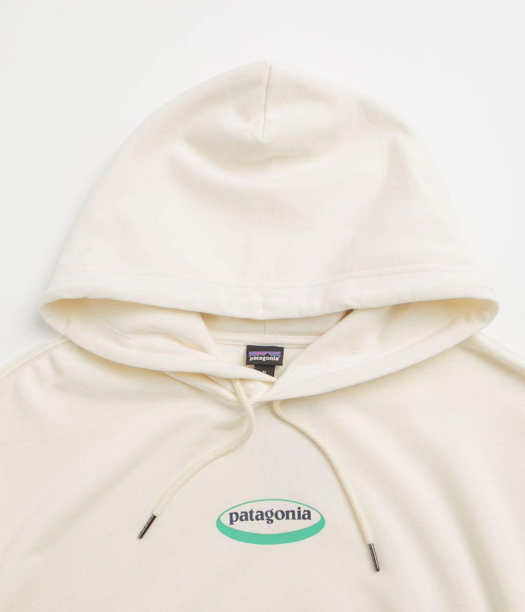 Patagonia Womens 95 Oval Logo Daily Hoodie - Wool White