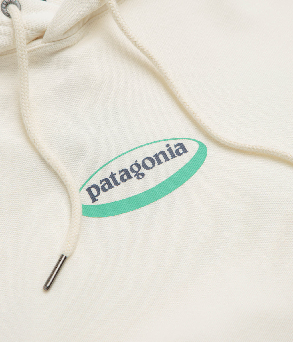 Patagonia Womens 95 Oval Logo Daily Hoodie - Wool White