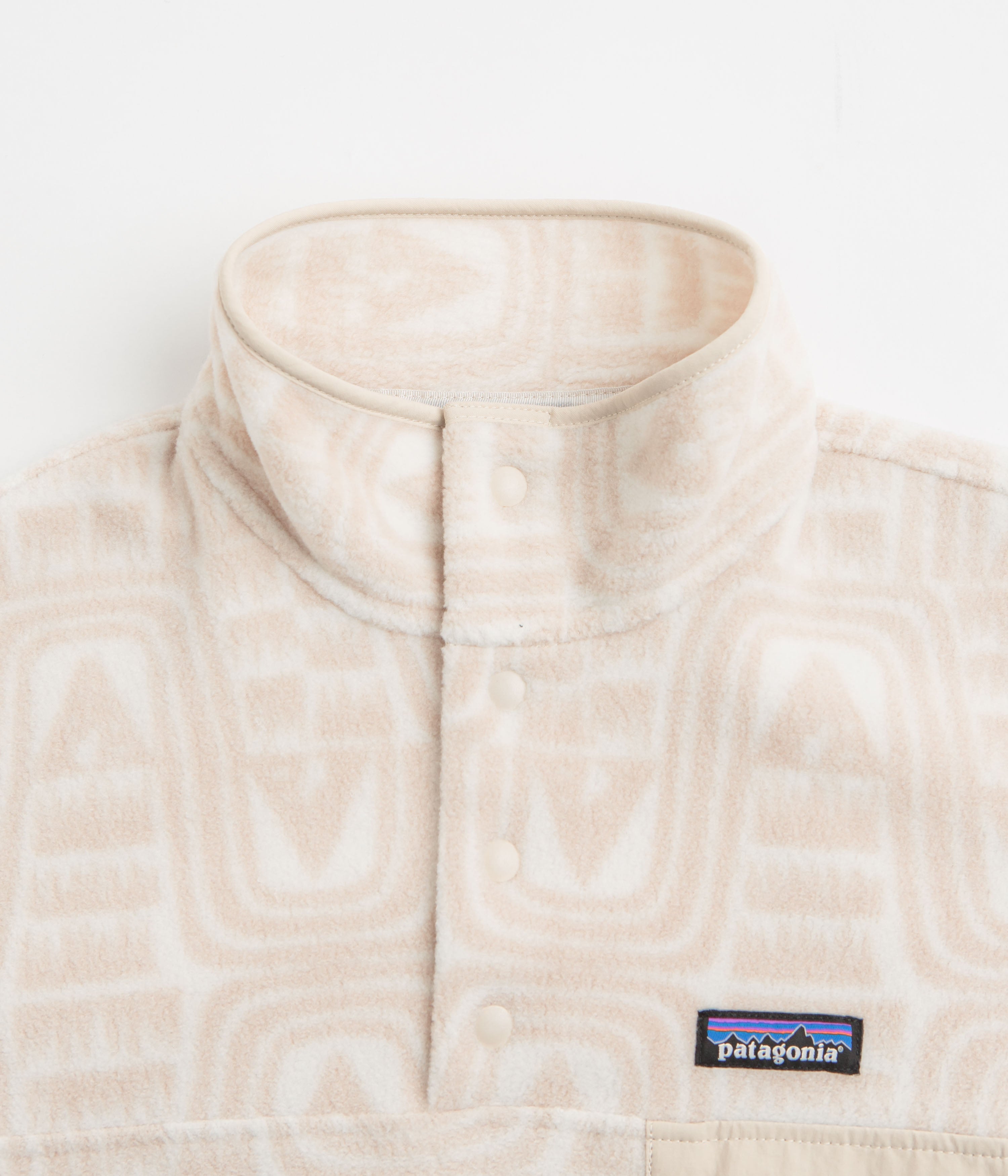 Patagonia Womens Lightweight Synchilla Snap-T Fleece - Flow: Dyno White