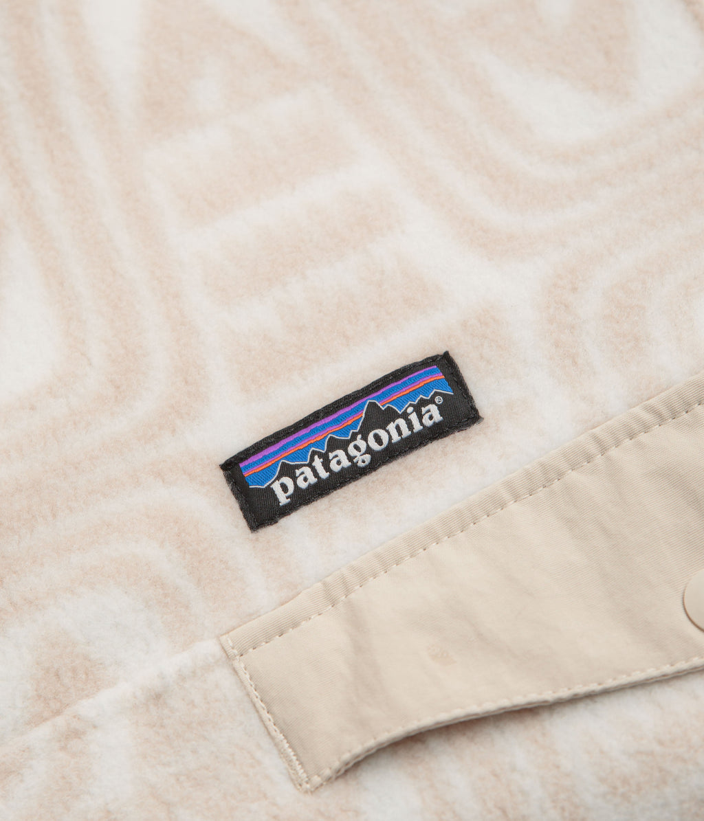 Patagonia Womens Lightweight Synchilla Snap-T Fleece - Flow: Dyno White