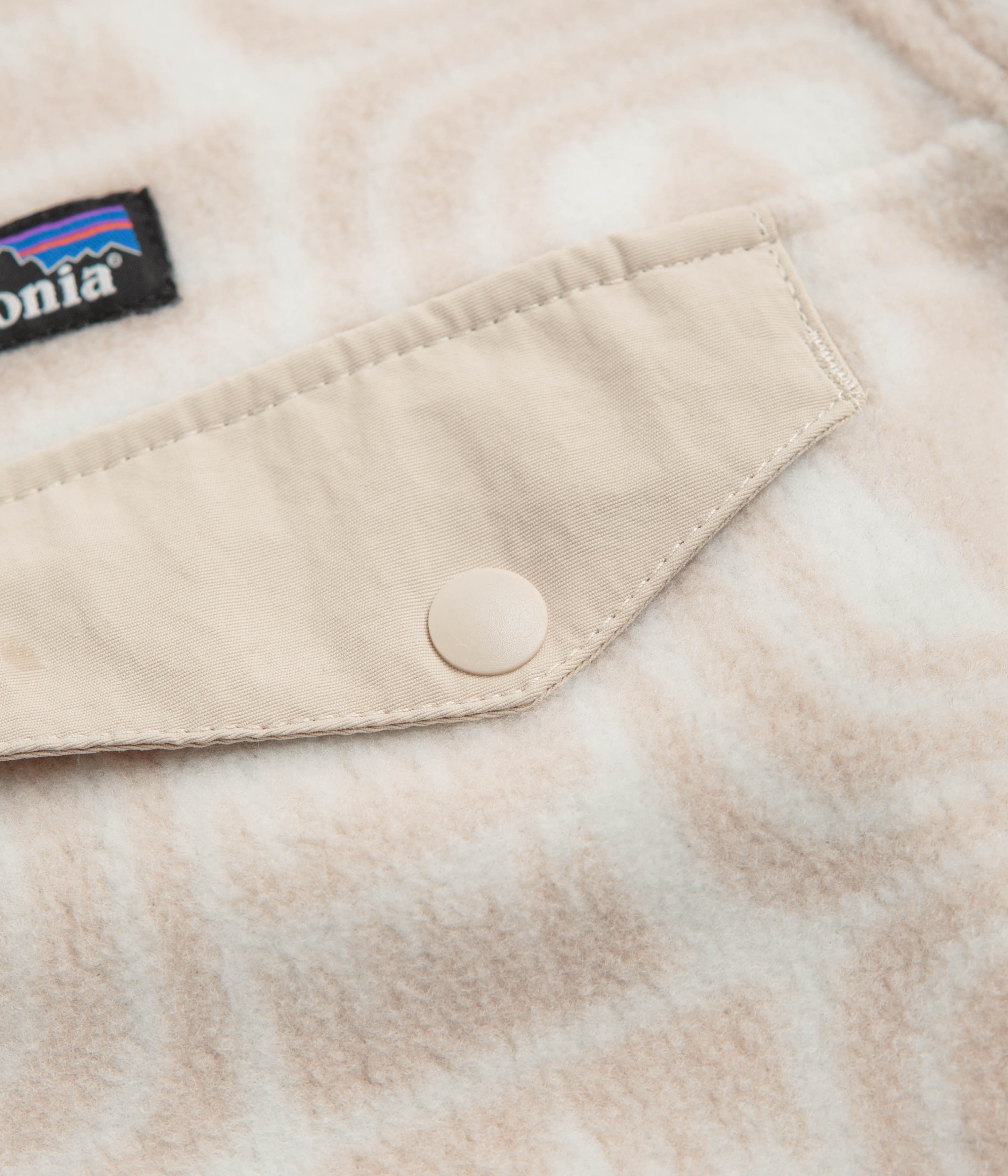 Patagonia Womens Lightweight Synchilla Snap-T Fleece - Flow: Dyno White