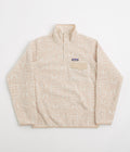Patagonia Womens Lightweight Synchilla Snap-T Fleece - Flow: Dyno White