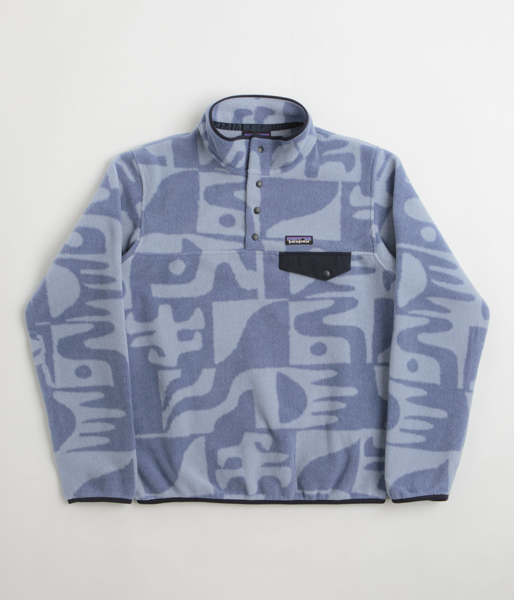 Patagonia Womens Lightweight Synchilla Snap-T Fleece - Mother Tree: Barnacle Blue