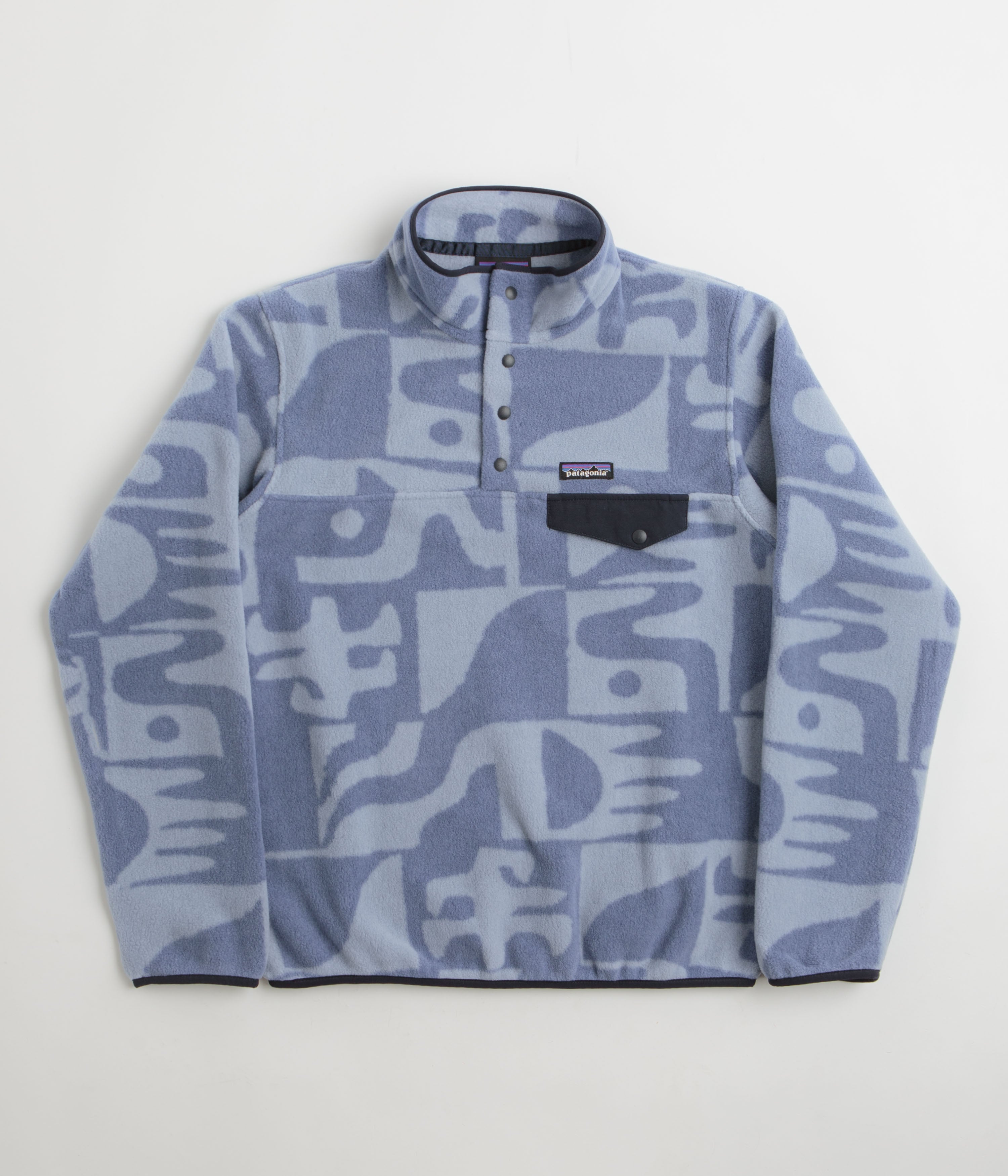 Patagonia Womens Lightweight Synchilla Snap-T Fleece - Mother Tree: Barnacle Blue