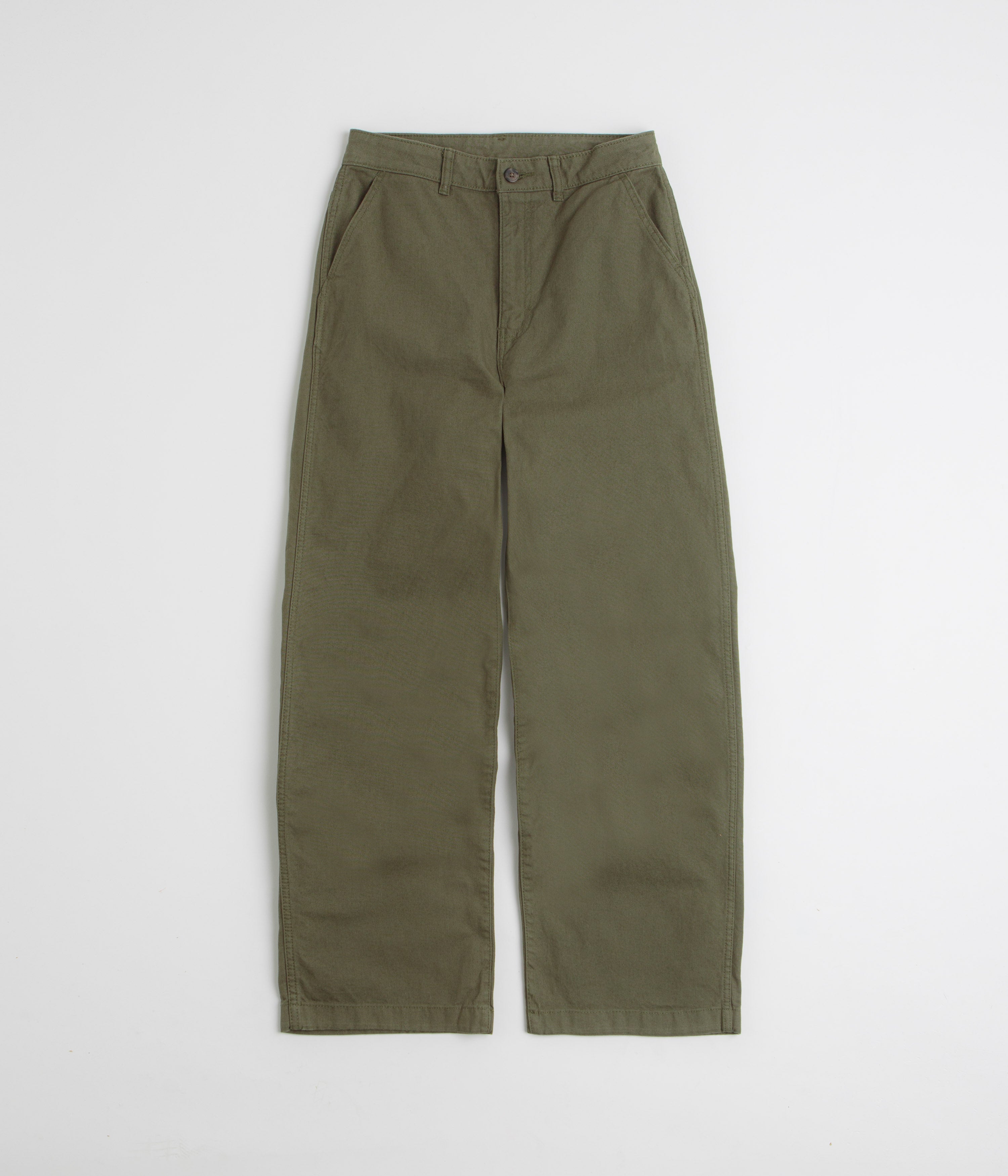 Patagonia Womens Point Reyes Canvas Wide Leg Pants - Basin Green