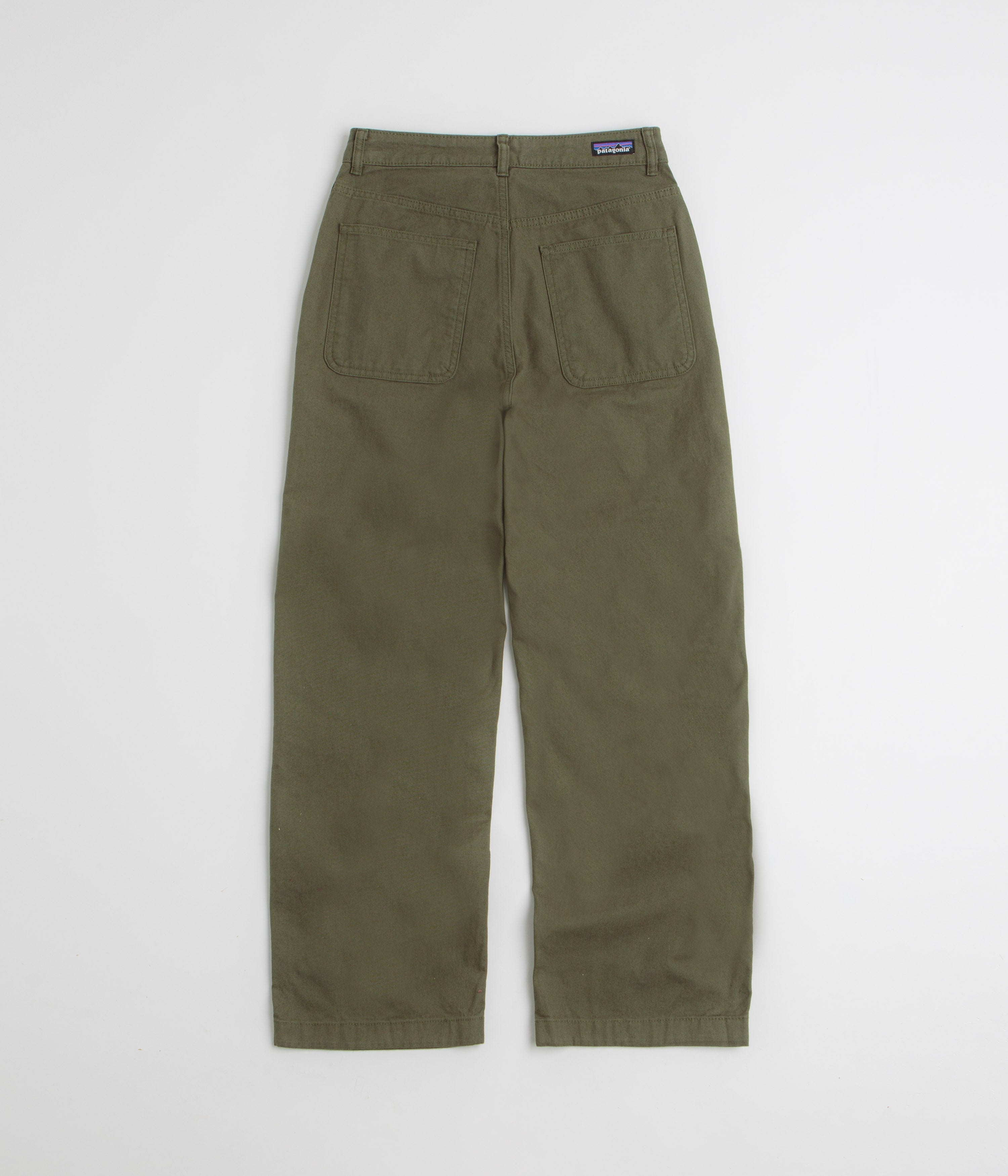 Patagonia Womens Point Reyes Canvas Wide Leg Pants - Basin Green