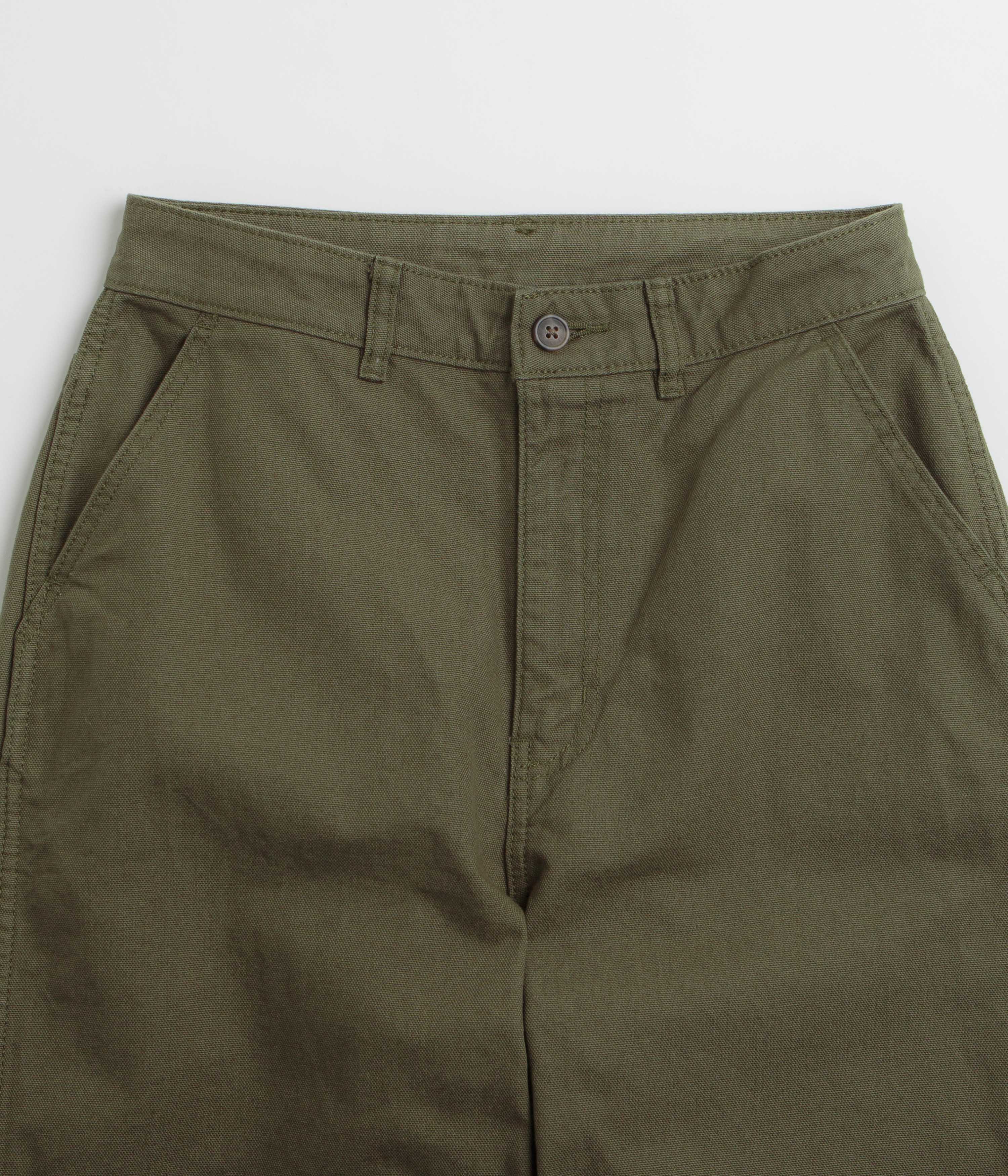 Patagonia Womens Point Reyes Canvas Wide Leg Pants - Basin Green