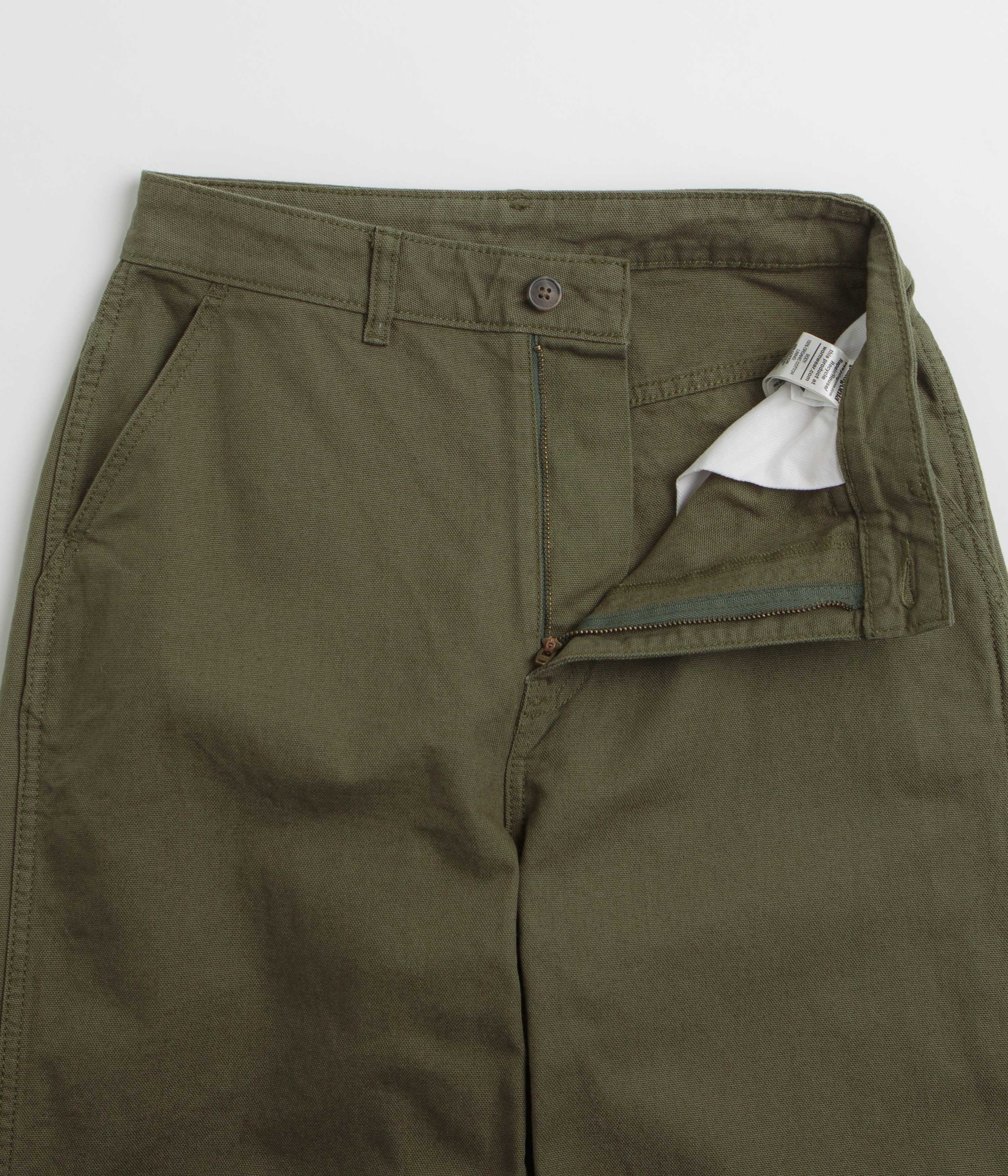 Patagonia Womens Point Reyes Canvas Wide Leg Pants - Basin Green