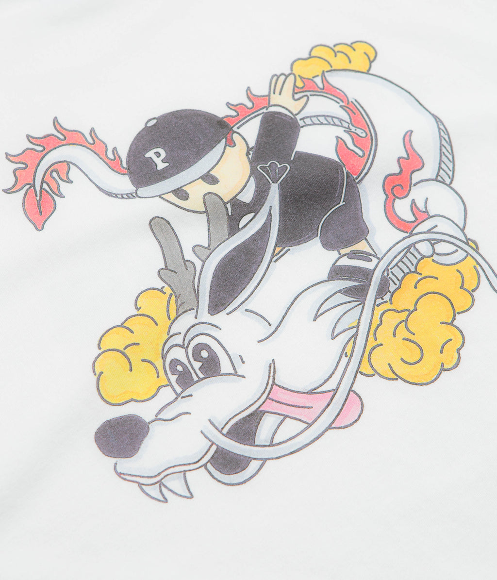 Pawa Speed Sports Dragon Doggo T-Shirt - White