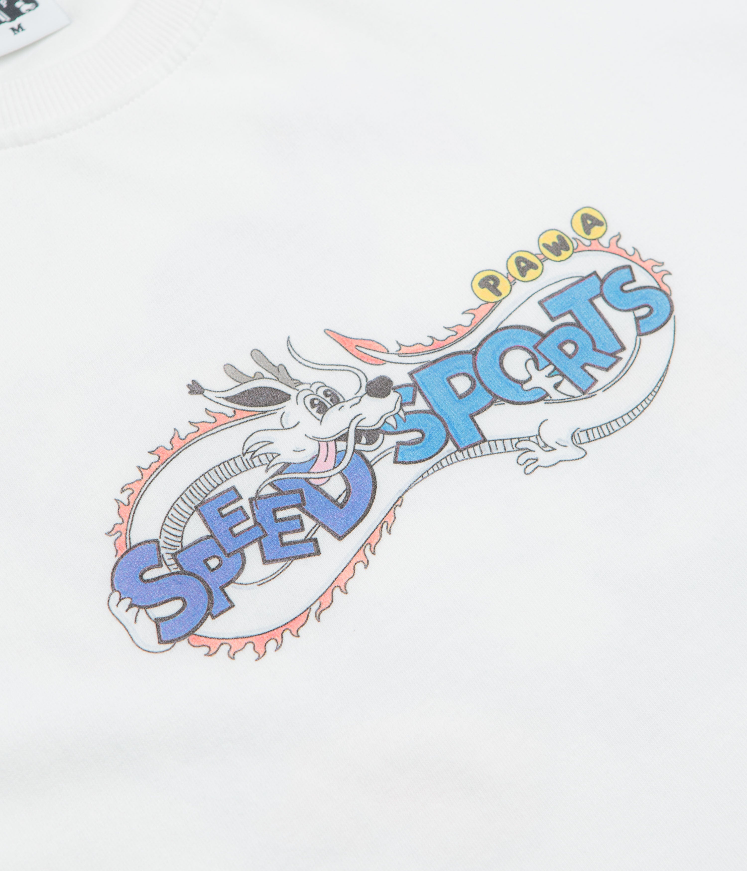 Pawa Speed Sports Dragon Doggo T-Shirt - White