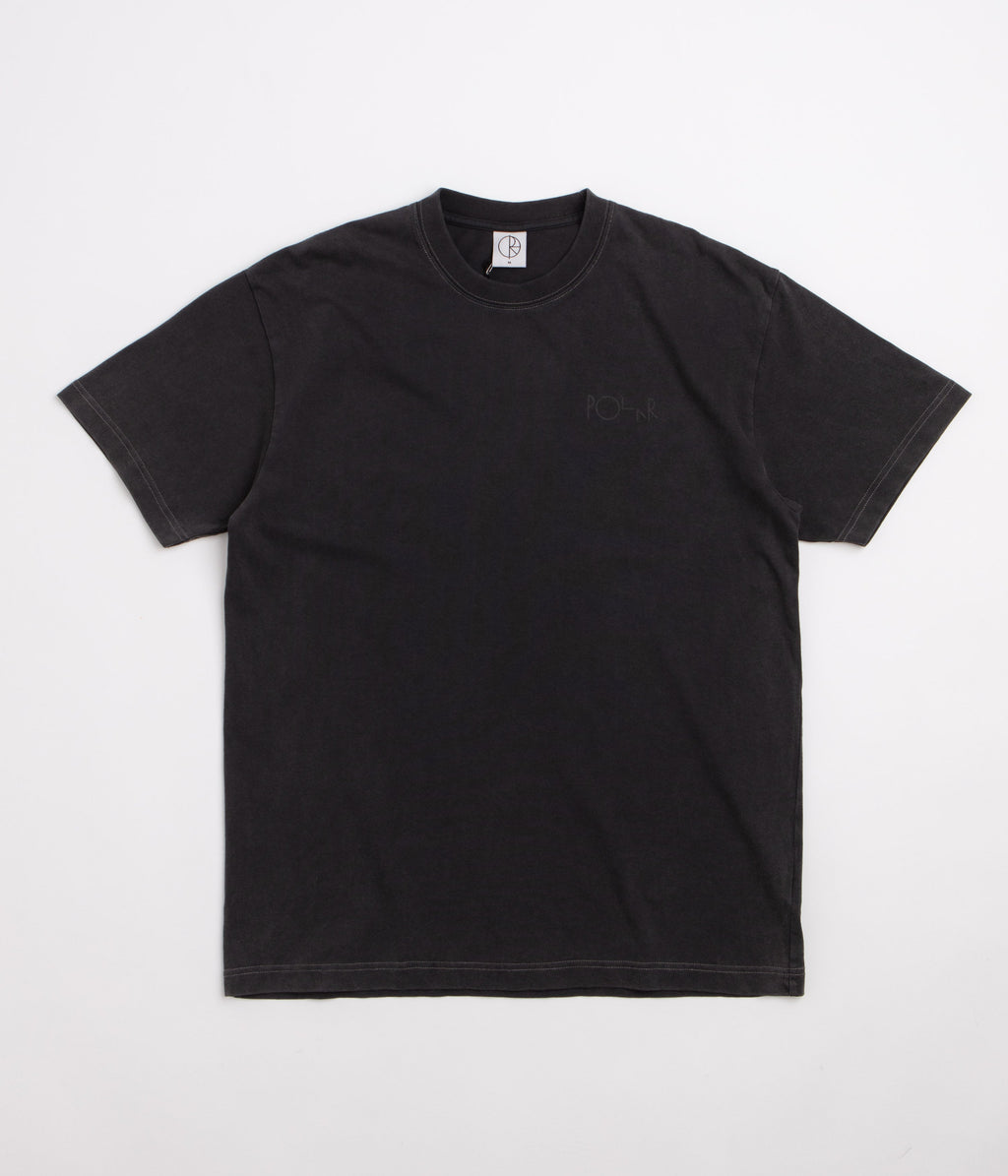 Polar Contrast Stroke Logo T-Shirt - Silver Black / Black