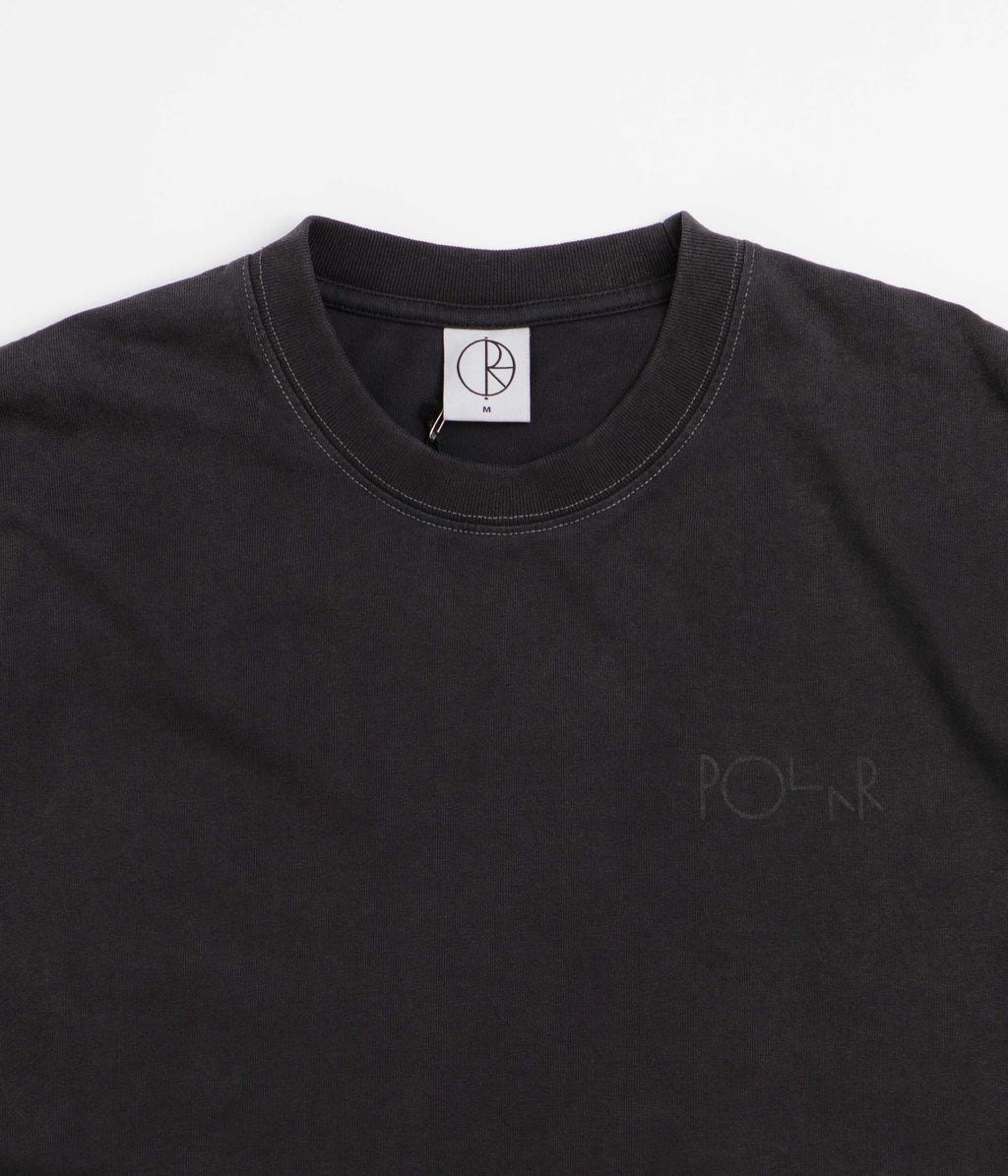 Polar Contrast Stroke Logo T-Shirt - Silver Black / Black