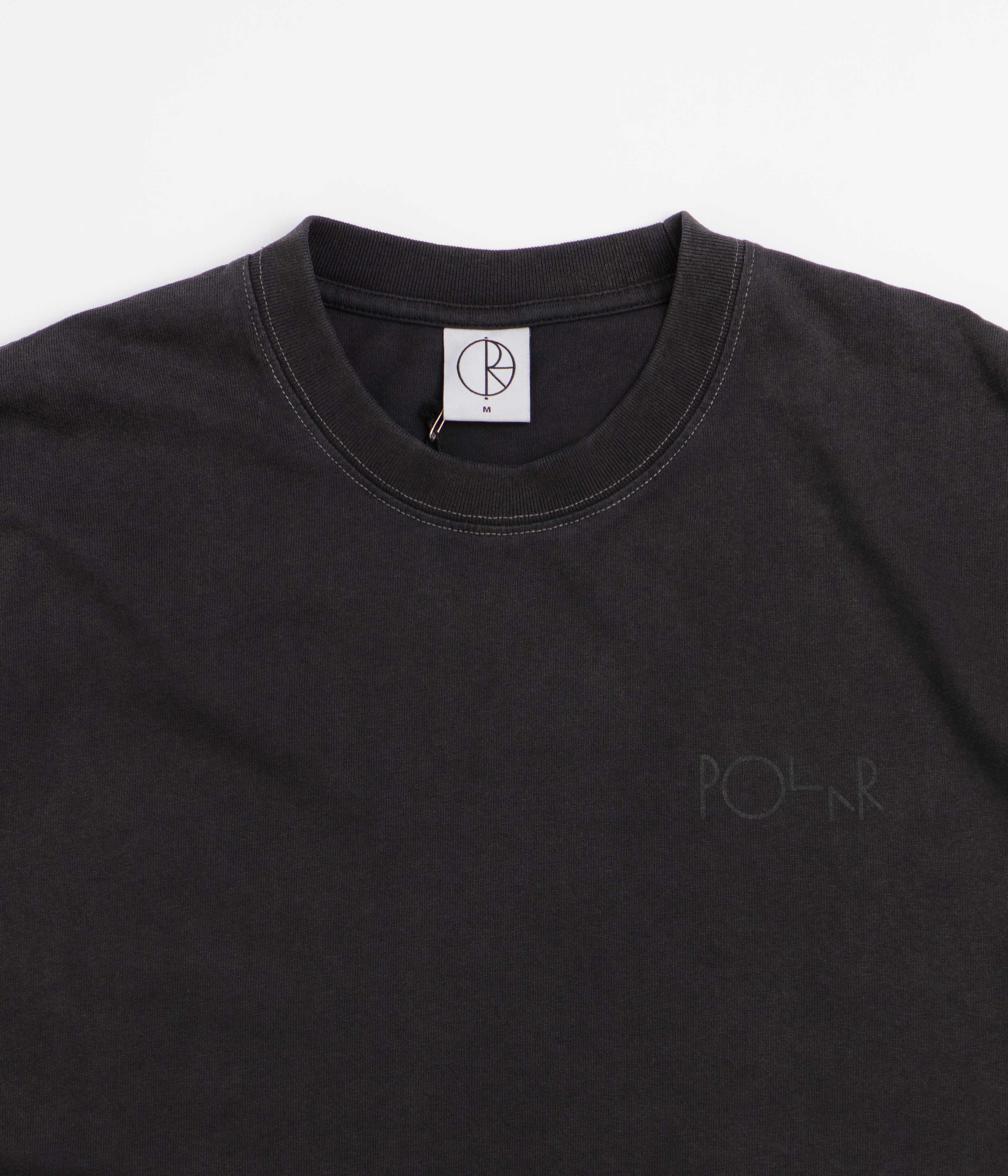 Polar Contrast Stroke Logo T-Shirt - Silver Black / Black
