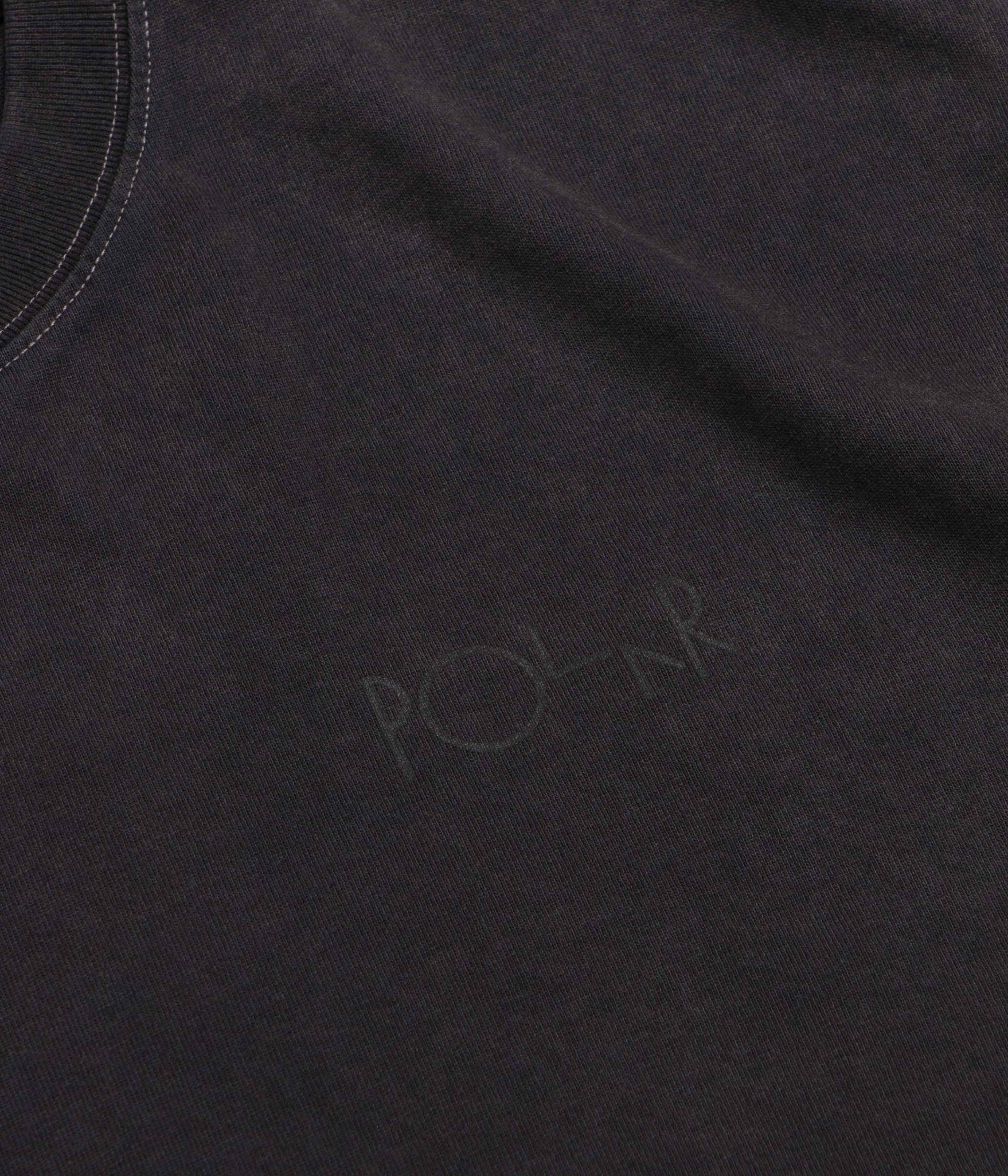 Polar Contrast Stroke Logo T-Shirt - Silver Black / Black