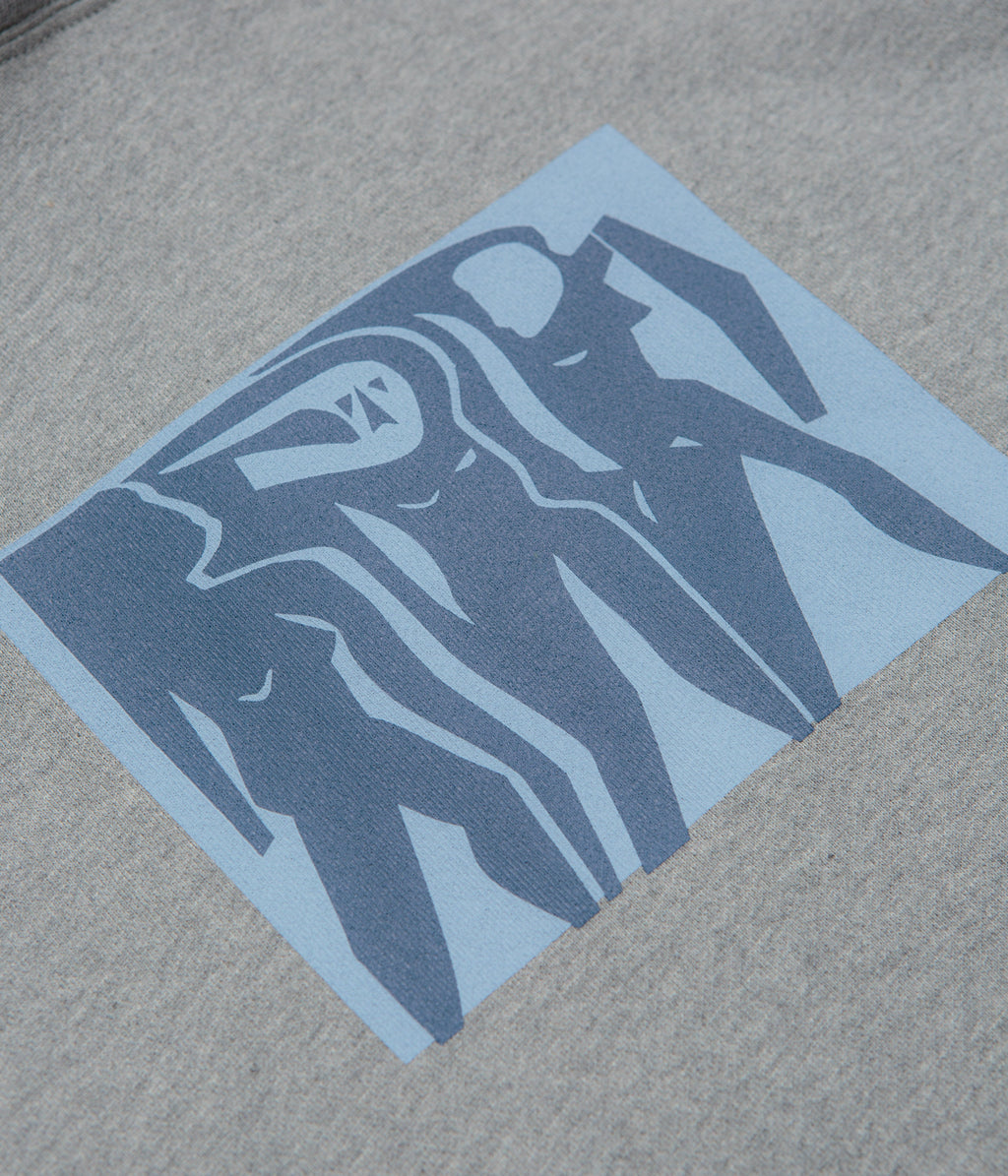 Polar Cut Outs Dave Hoodie - Heather Grey