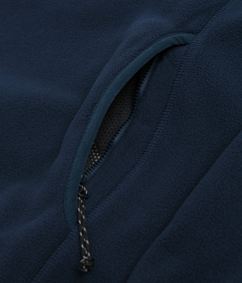 Polar Ivan Half Zip Sweatshirt - Grey Blue