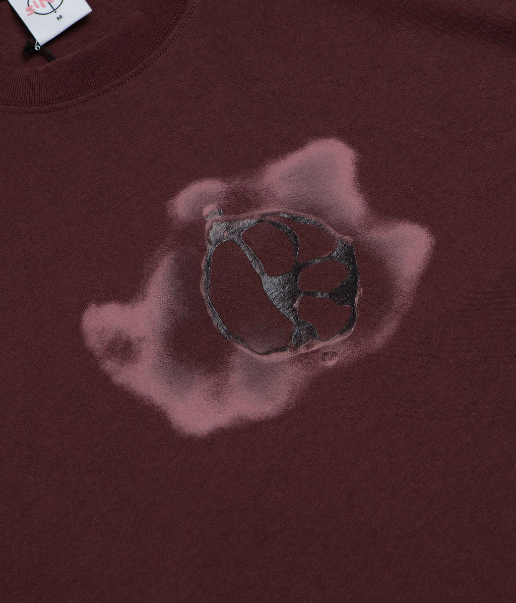 Polar Metal Logo T-Shirt - Washed Bordeaux
