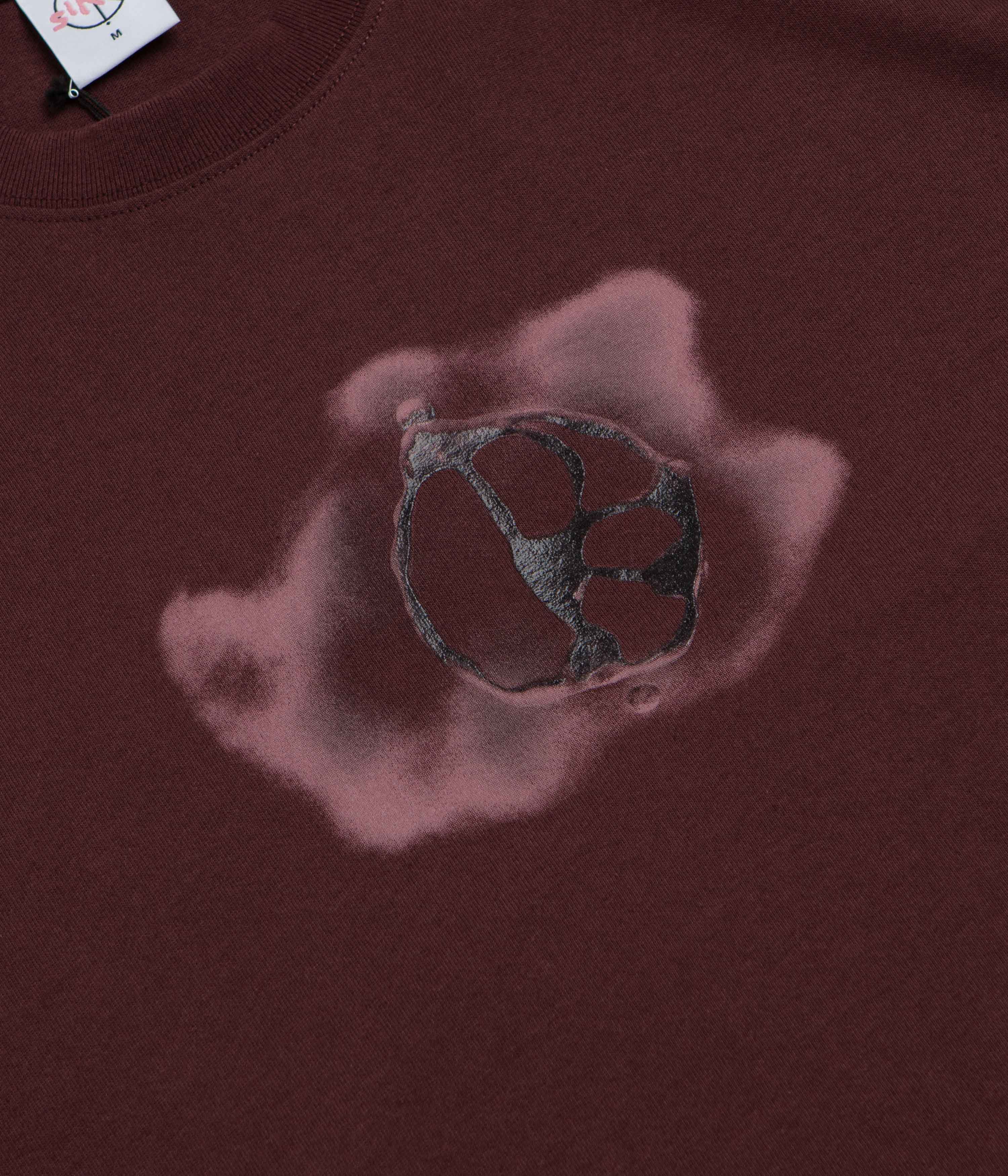 Polar Metal Logo T-Shirt - Washed Bordeaux