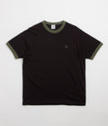 Polar Ringer T-Shirt - Black / Uniform Green