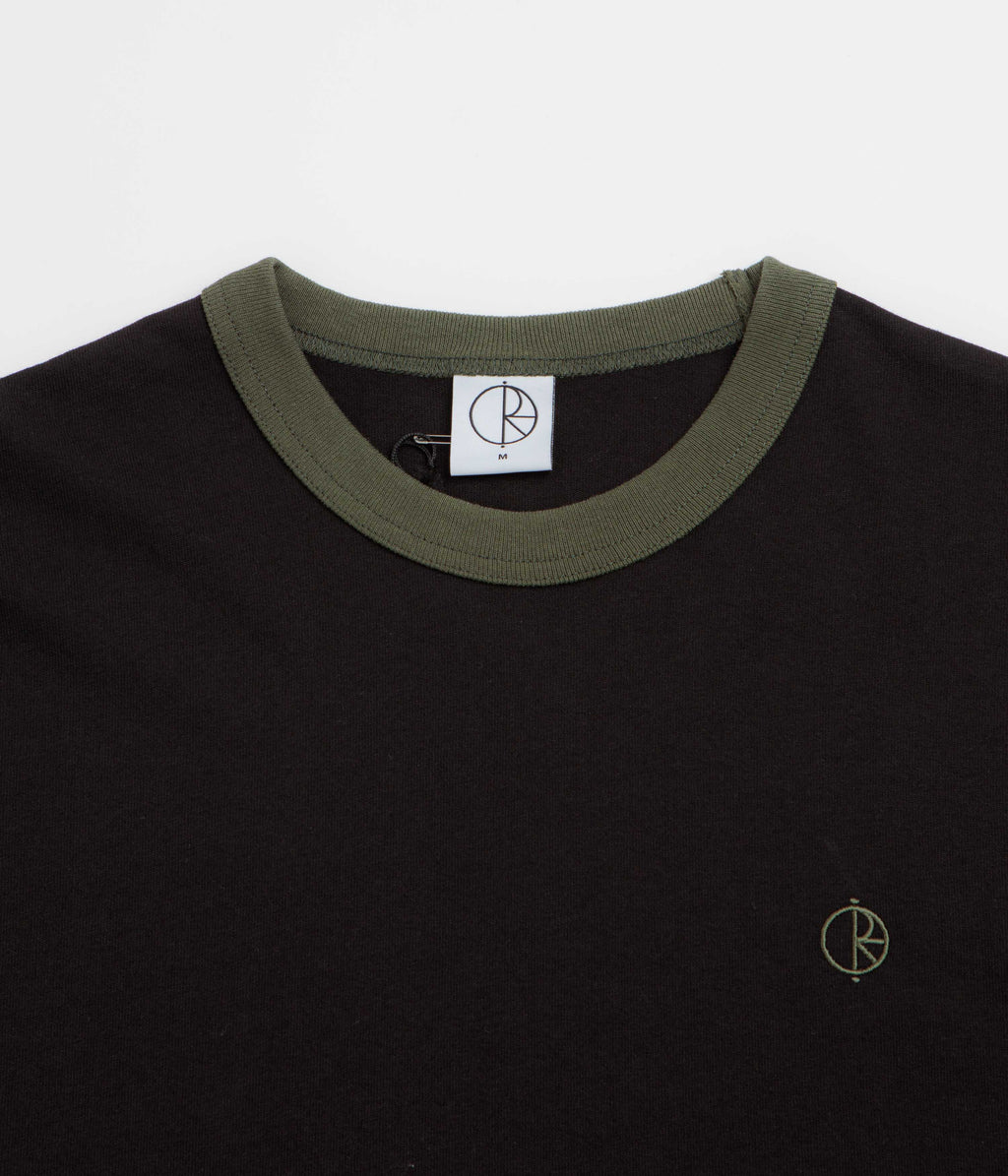 Polar Ringer T-Shirt - Black / Uniform Green