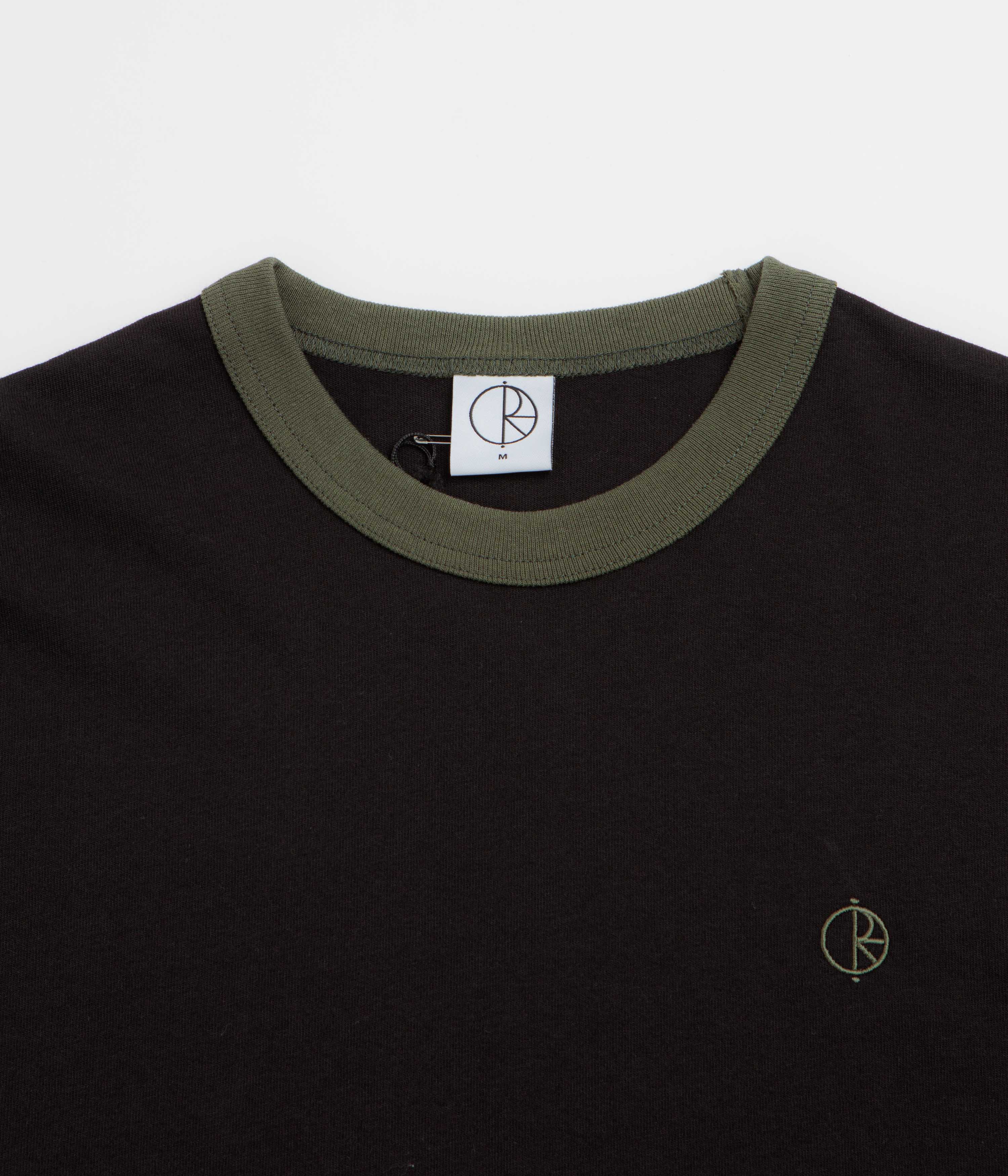Polar Ringer T-Shirt - Black / Uniform Green