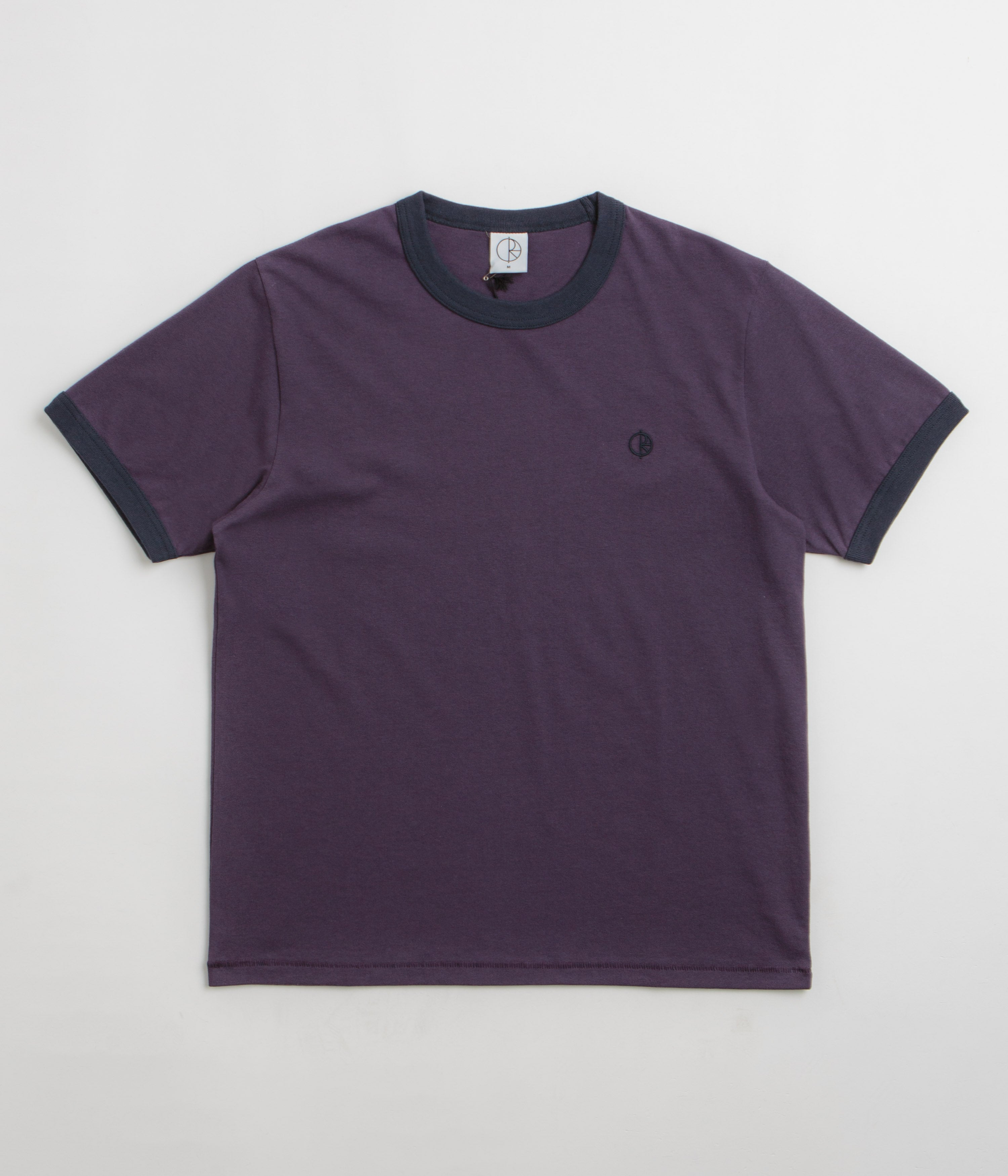 Polar Ringer T-Shirt - Dark Violet / Navy