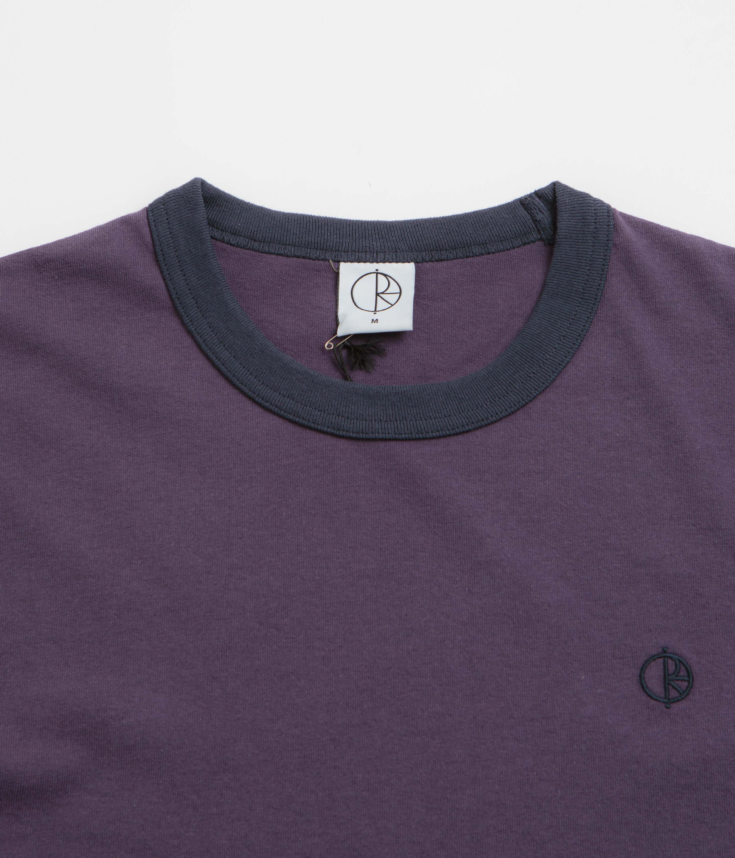 Polar Ringer T-Shirt - Dark Violet / Navy