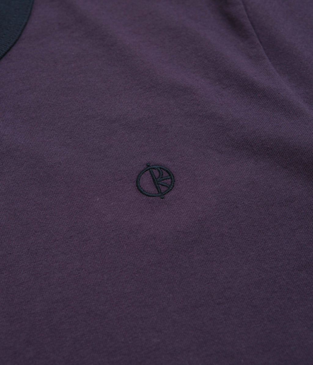 Polar Ringer T-Shirt - Dark Violet / Navy