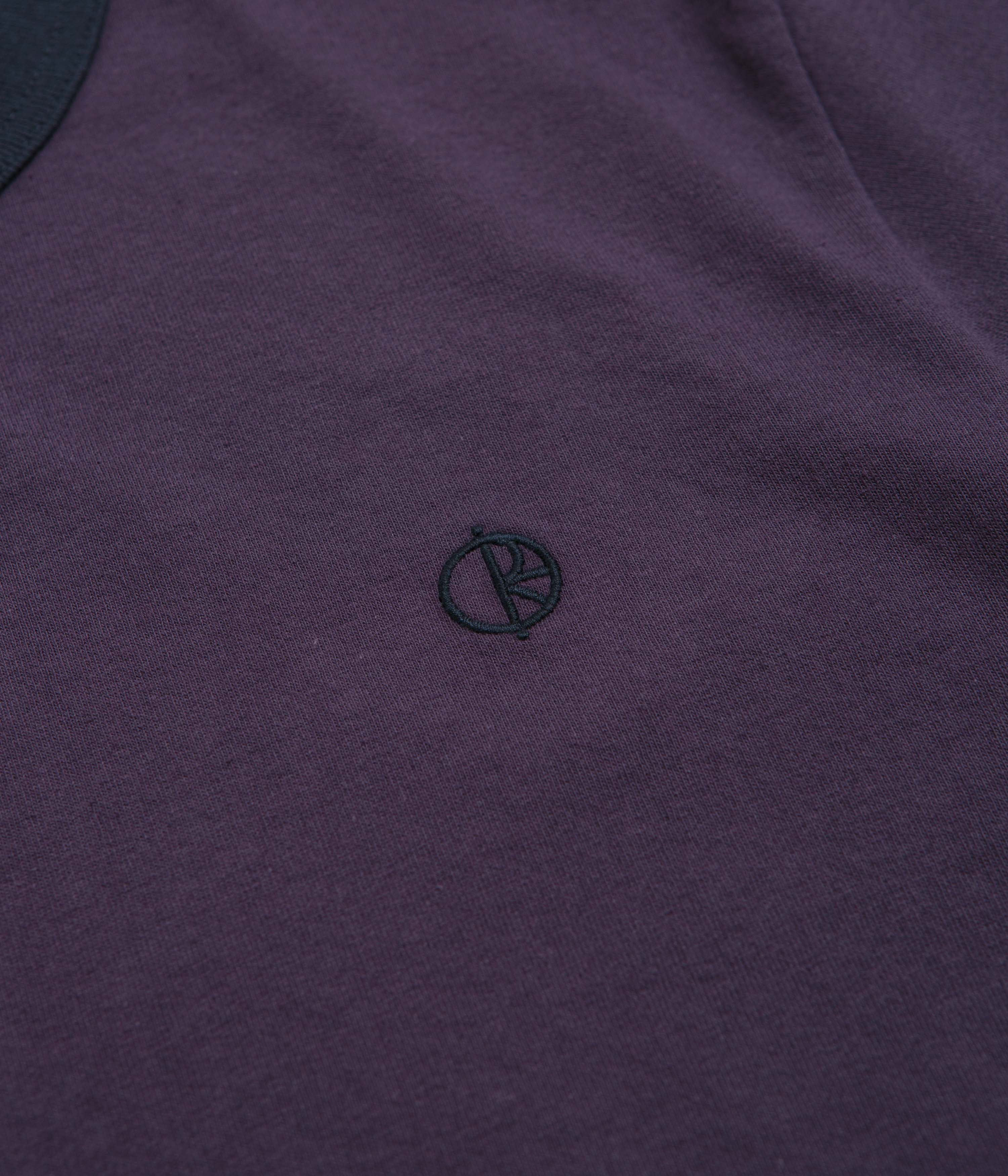 Polar Ringer T-Shirt - Dark Violet / Navy