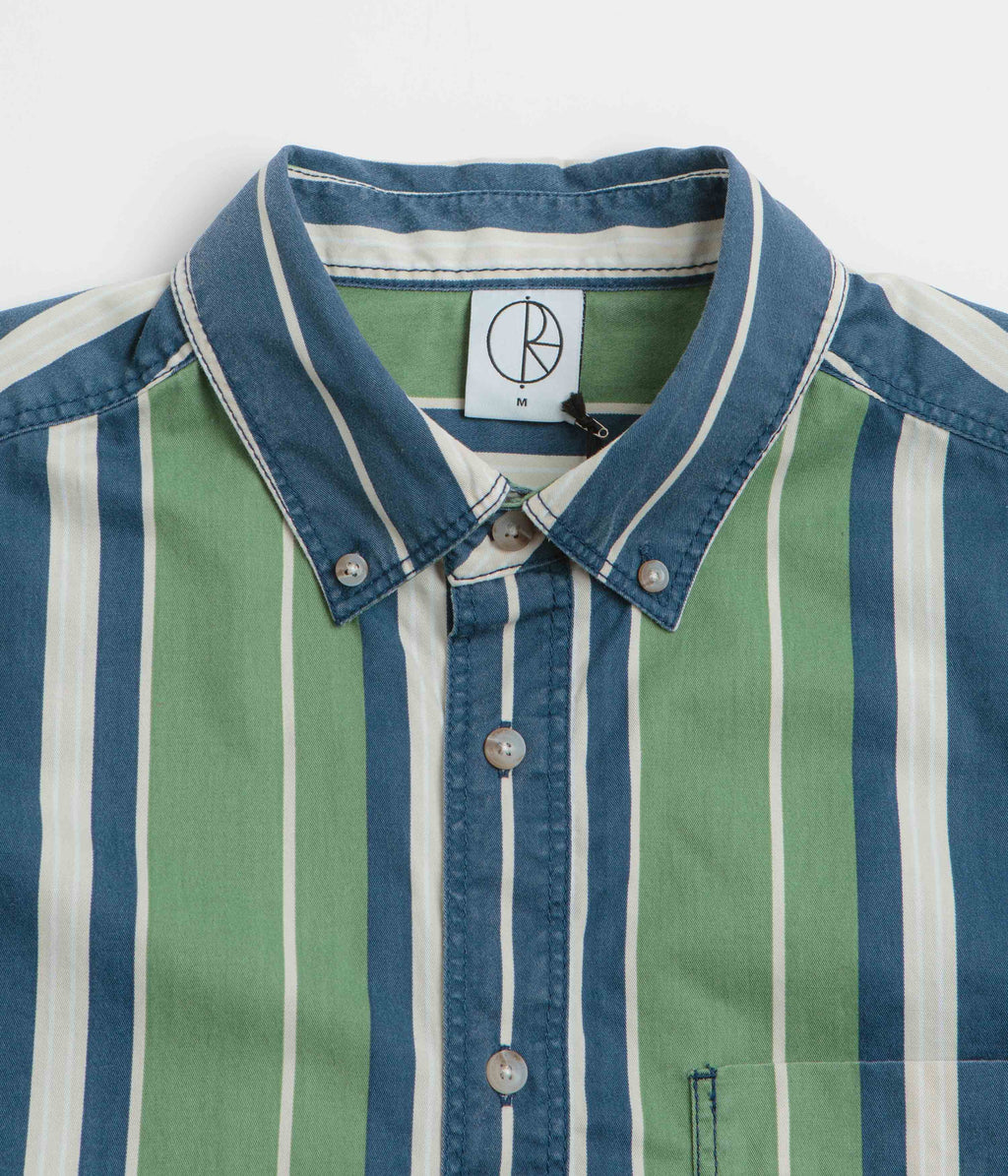 Polar Ted Short Sleeve Shirt - Green / Blue