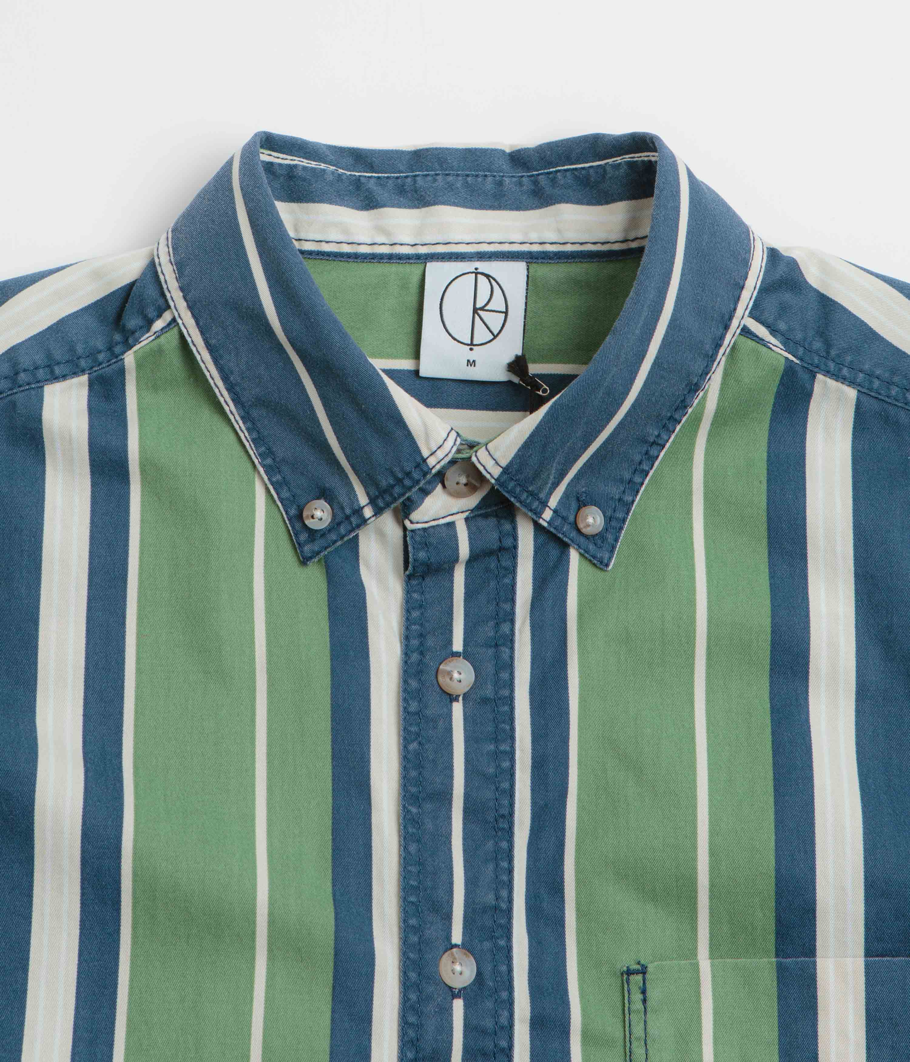 Polar Ted Short Sleeve Shirt - Green / Blue