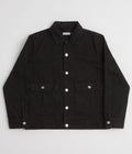 Pop Trading Company Full Button Denim Jacket - Rinsed Black