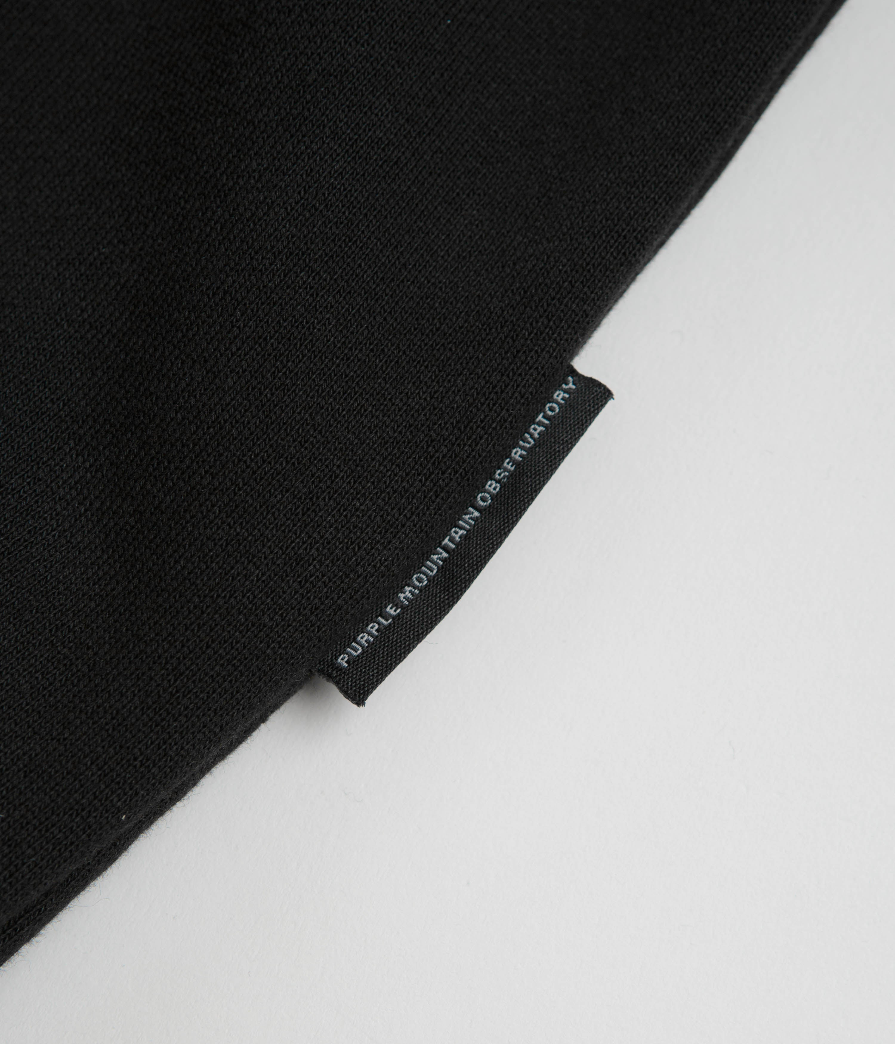 Purple Mountain Observatory Garment Dye Hoodie - Black / Black